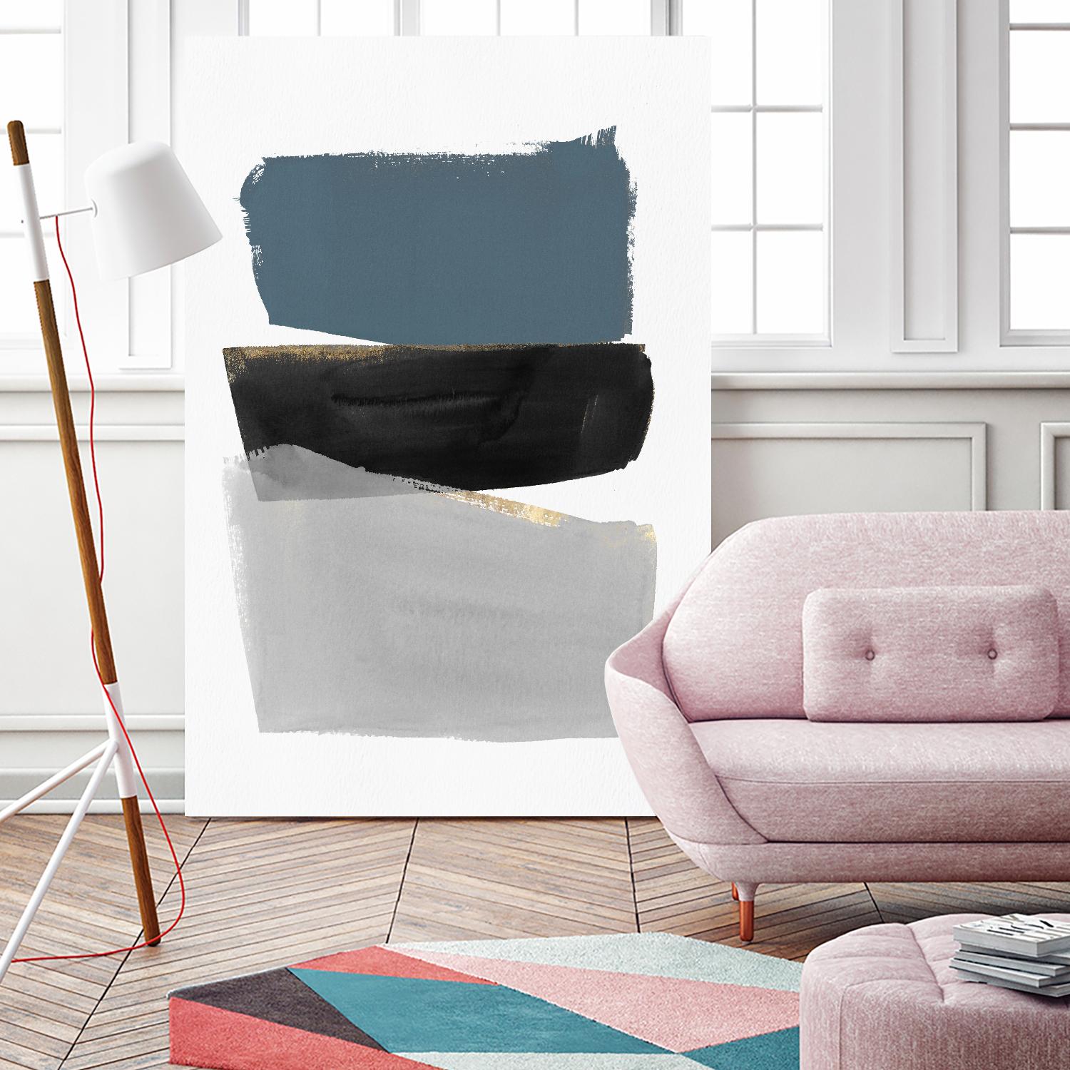 Stacked Blocks by PI Studio on GIANT ART - gold shapes rothko