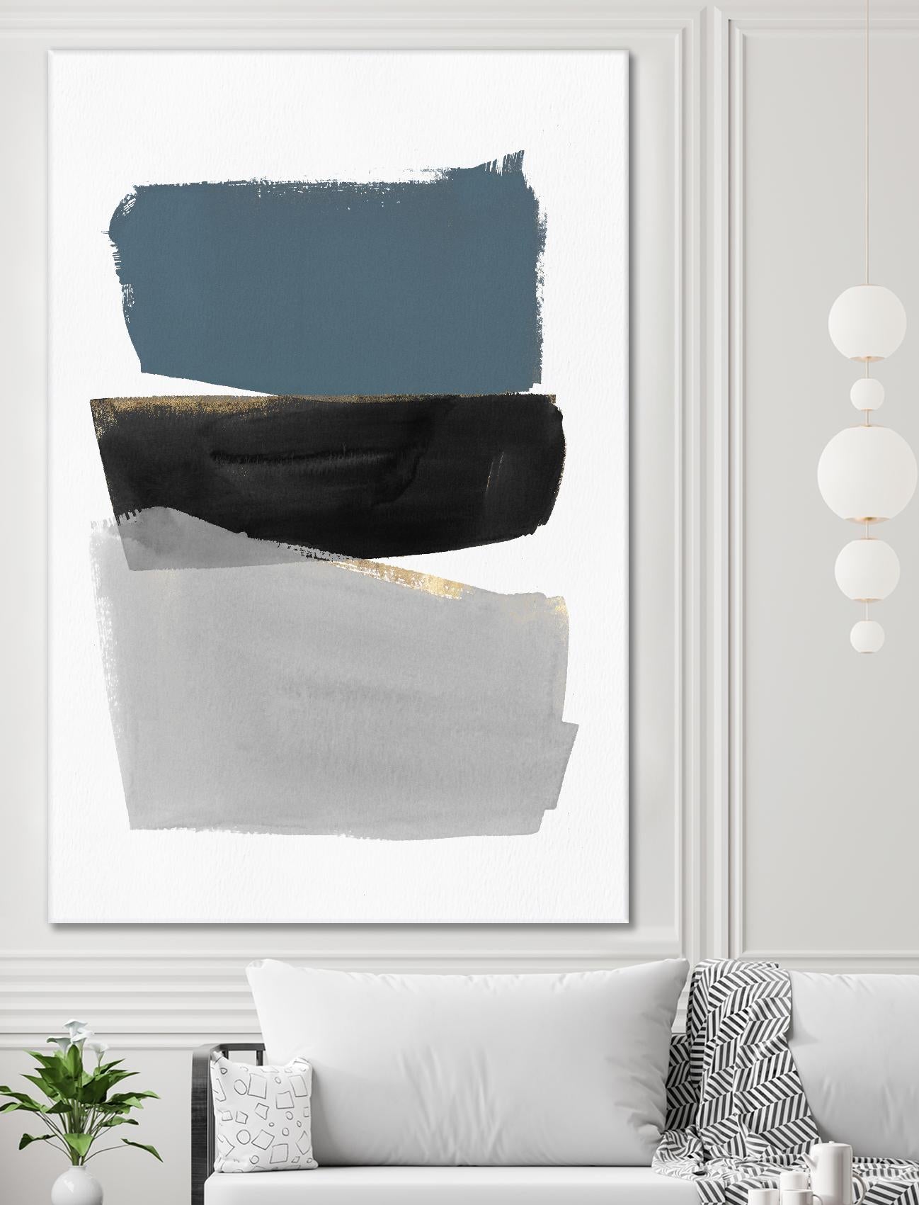 Stacked Blocks by PI Studio on GIANT ART - gold shapes rothko