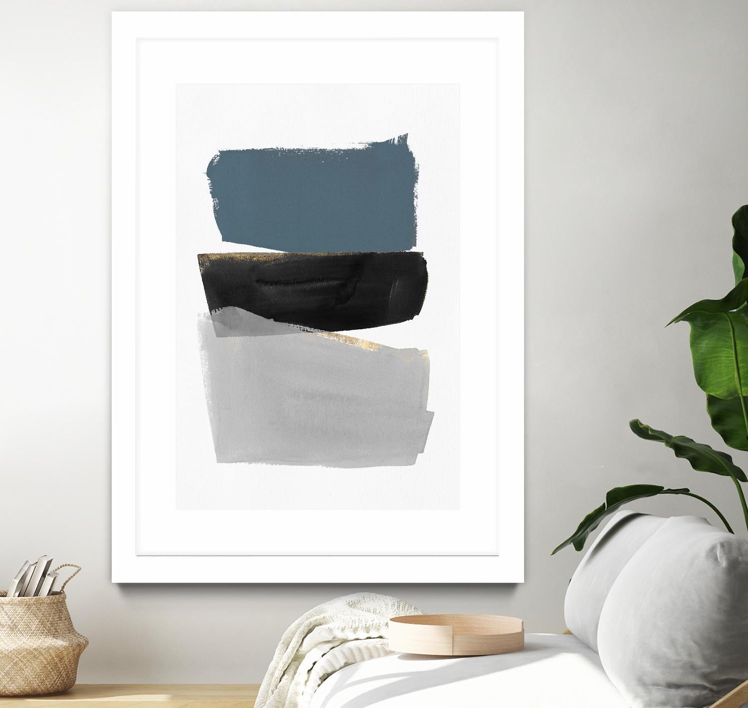 Stacked Blocks by PI Studio on GIANT ART - gold shapes rothko