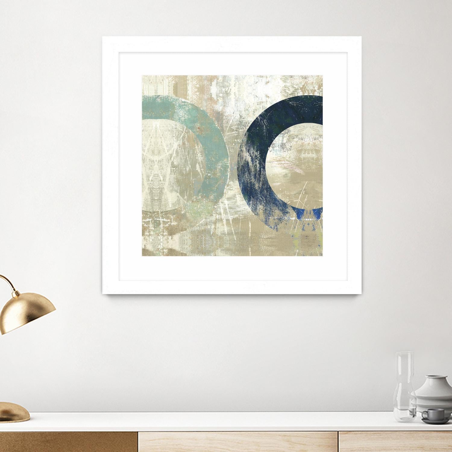 Odeon II by Tom Reeves on GIANT ART - blue abstract