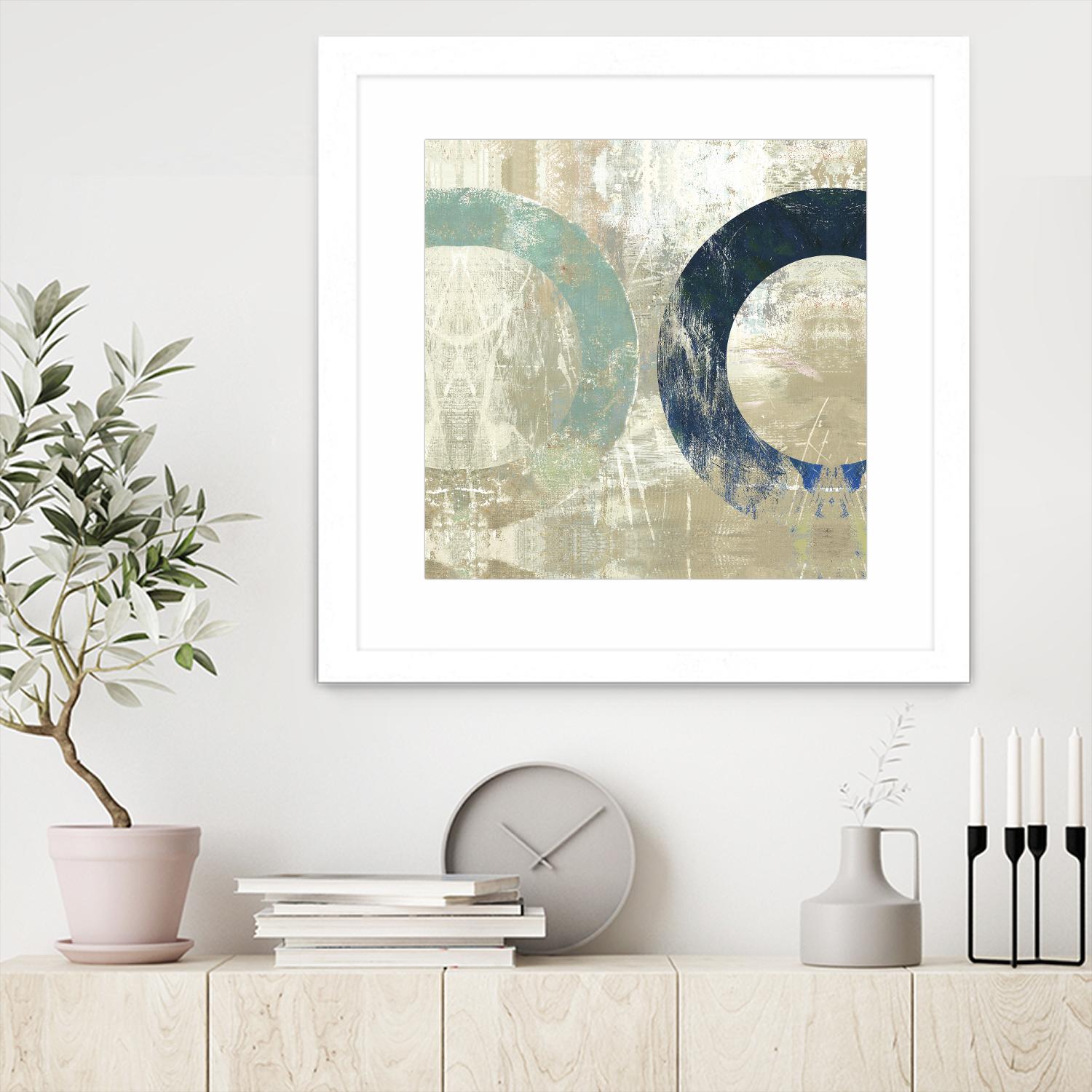 Odeon II by Tom Reeves on GIANT ART - blue abstract