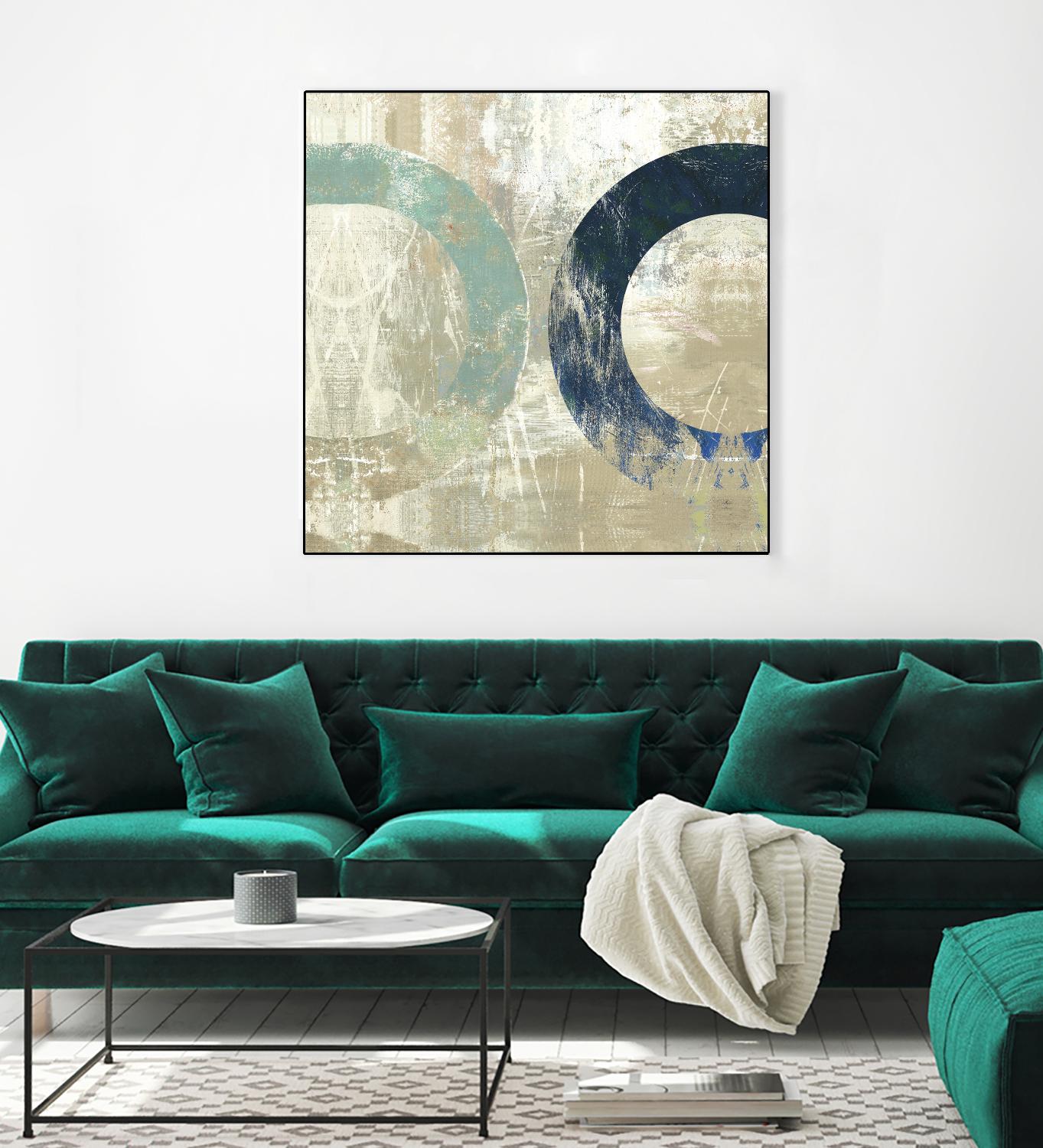 Odeon II by Tom Reeves on GIANT ART - blue abstract