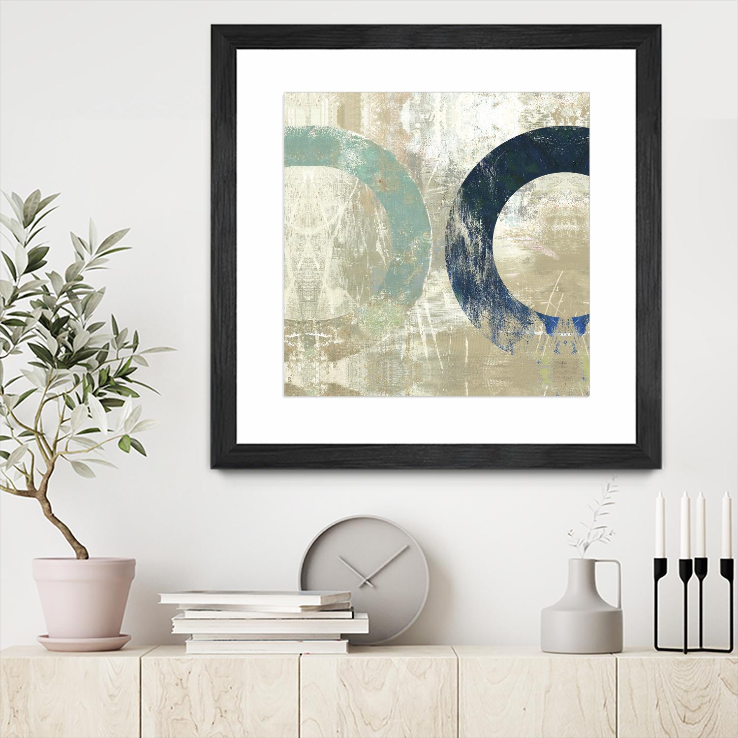 Odeon II by Tom Reeves on GIANT ART - blue abstract