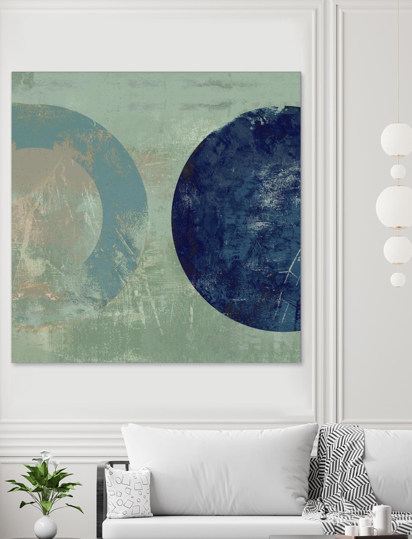 Odeon V by Tom Reeves on GIANT ART - blue abstract