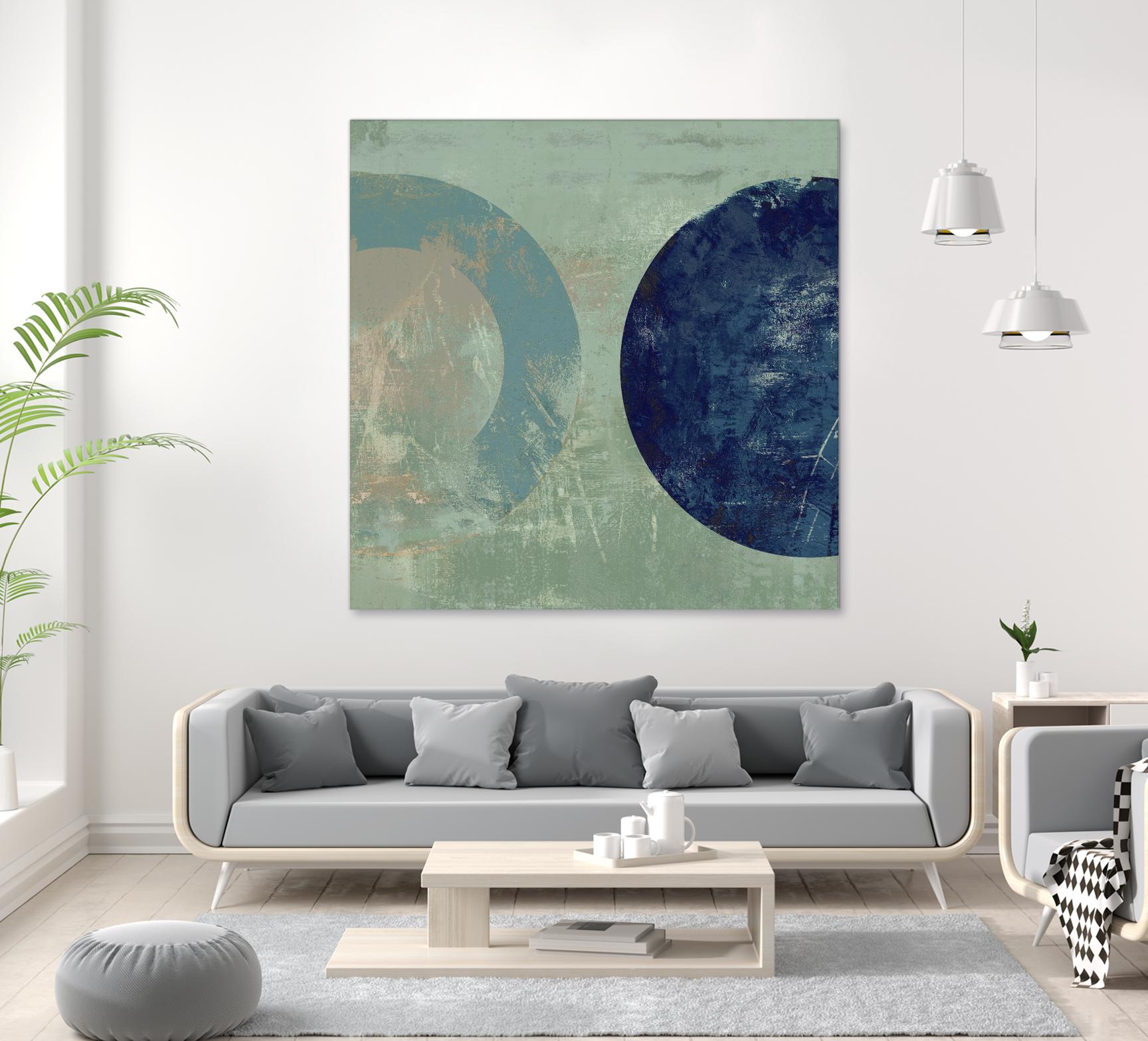 Odeon V by Tom Reeves on GIANT ART - blue abstract