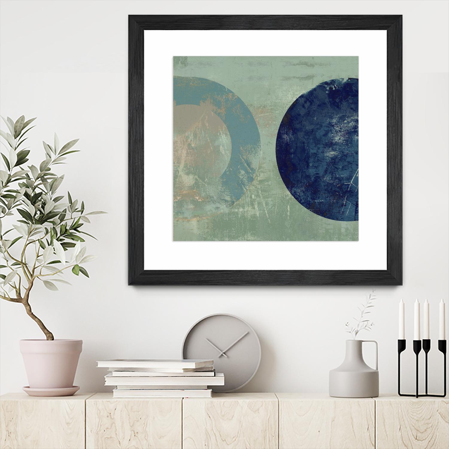 Odeon V by Tom Reeves on GIANT ART - blue abstract