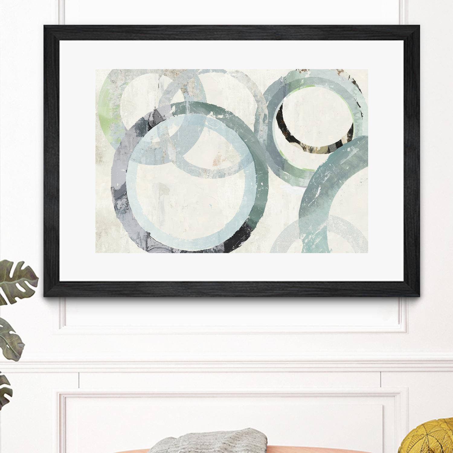 Pale Blues I by Tom Reeves on GIANT ART - green abstract