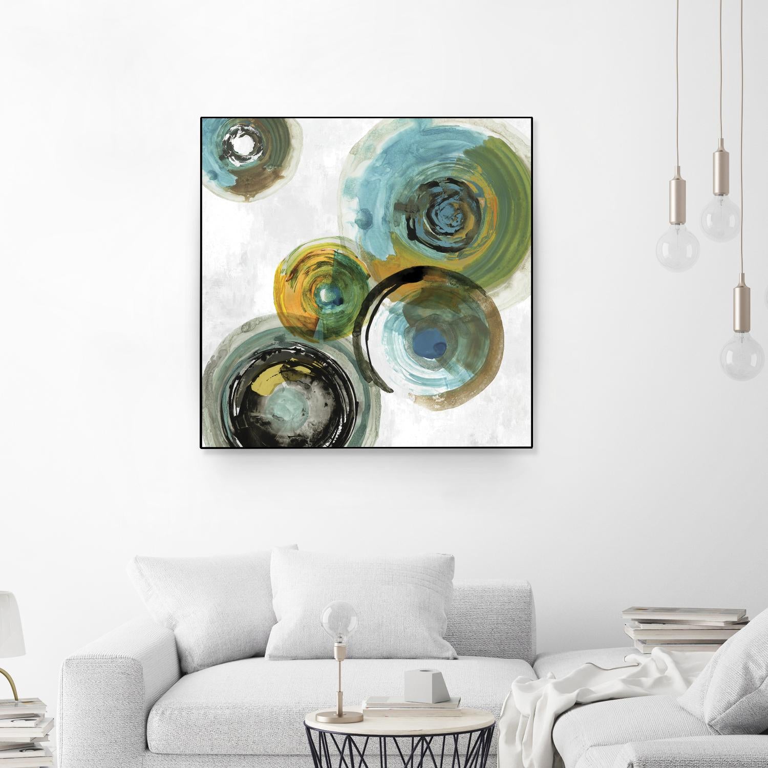 Spirals III by Tom Reeves on GIANT ART - yellow abstract