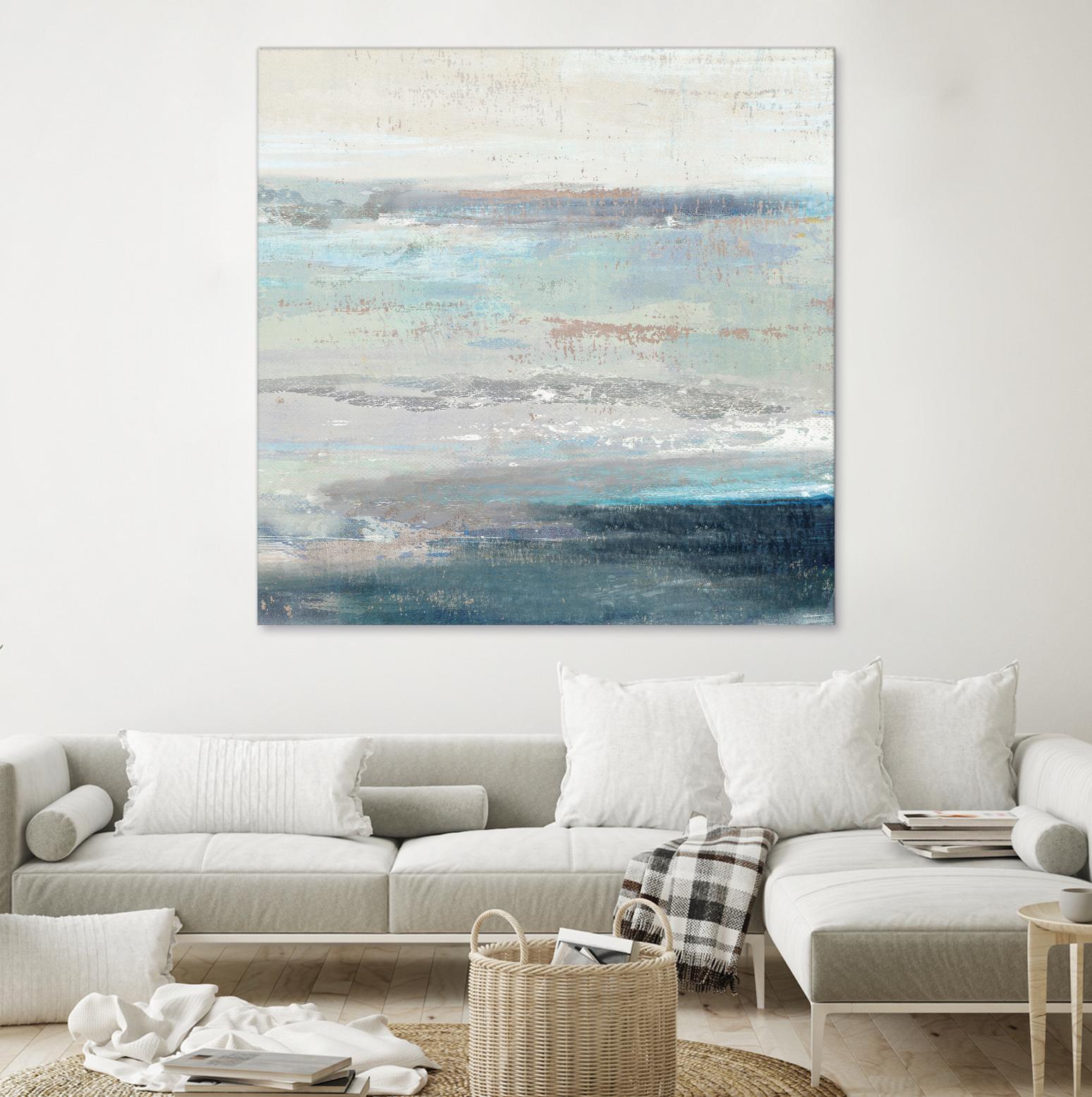 Cabana Waves II by Tom Reeves on GIANT ART - grey abstract