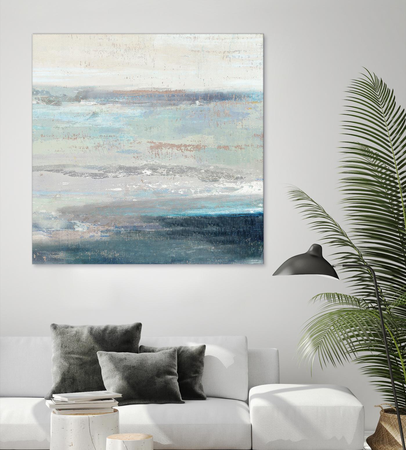 Cabana Waves II by Tom Reeves on GIANT ART - grey abstract