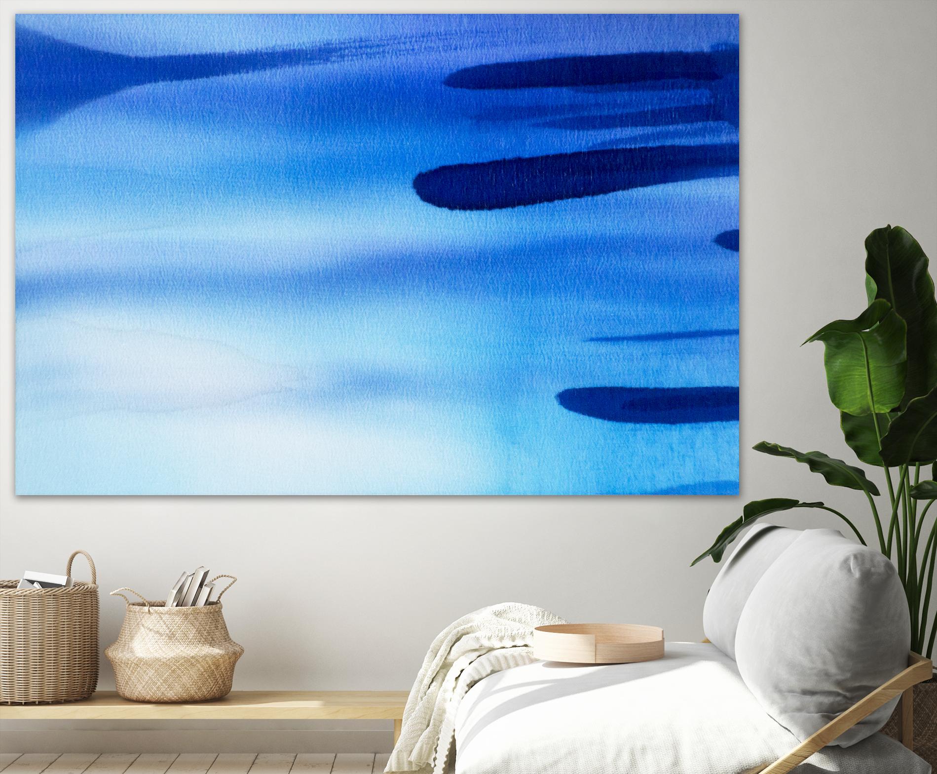 In the Fog by Ritika Ghandi on GIANT ART - blue abstract