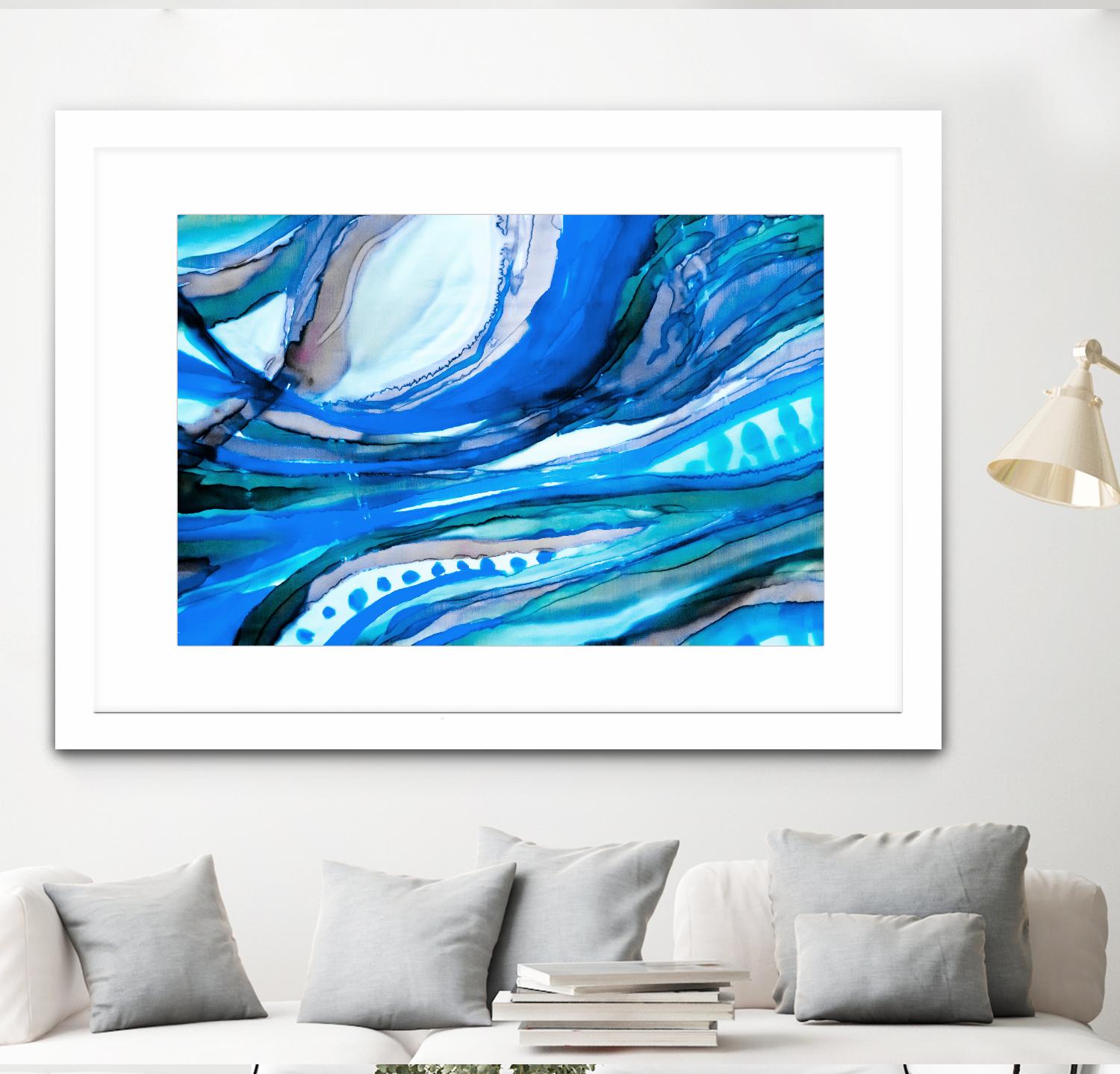 Spa II by Ritika Ghandi on GIANT ART - turquoise abstract