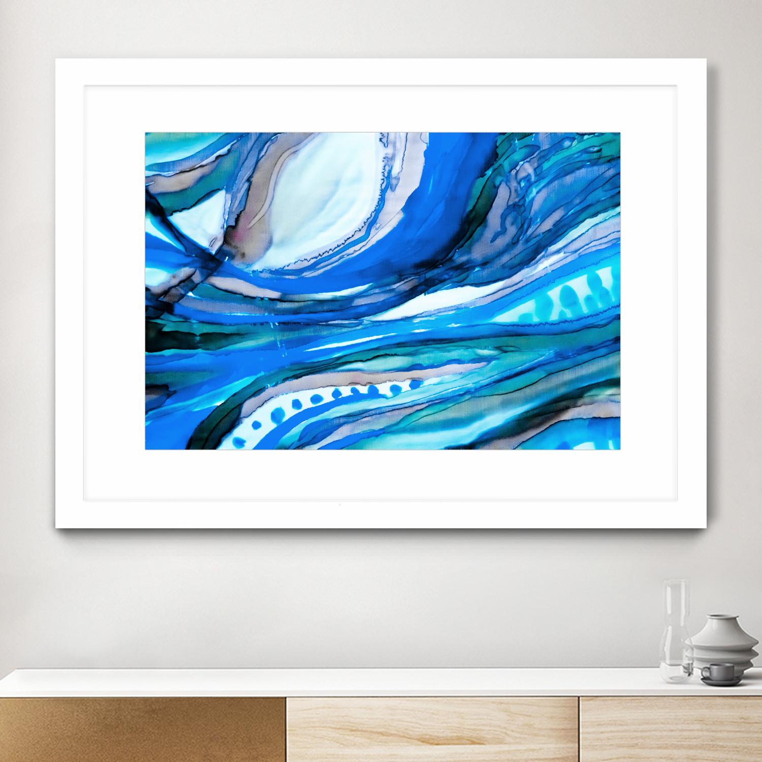 Spa II by Ritika Ghandi on GIANT ART - turquoise abstract