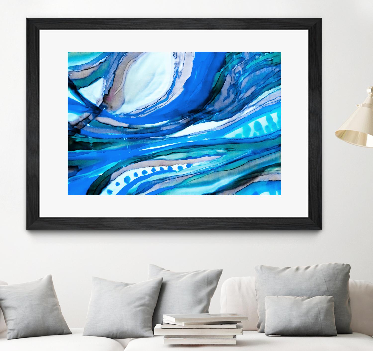 Spa II by Ritika Ghandi on GIANT ART - turquoise abstract