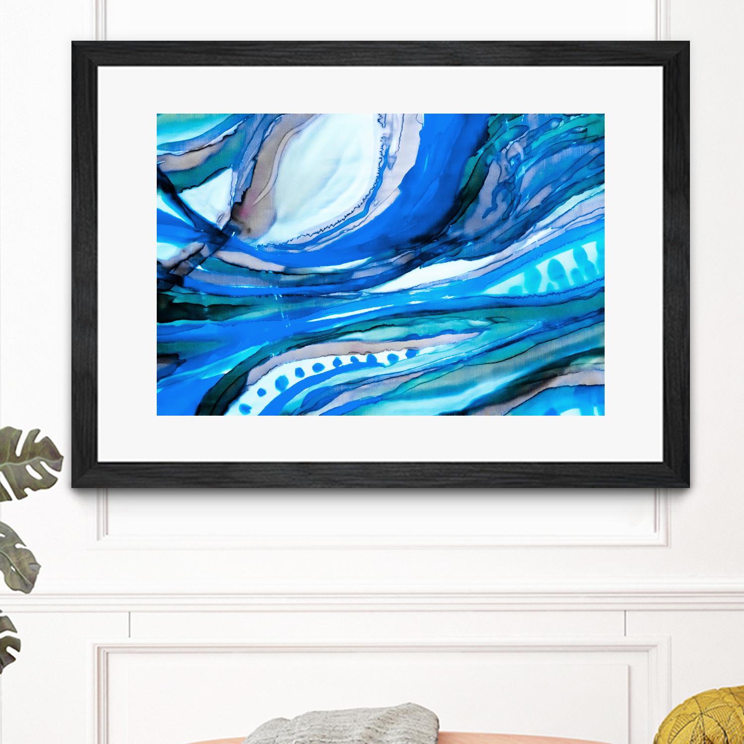 Spa II by Ritika Ghandi on GIANT ART - turquoise abstract