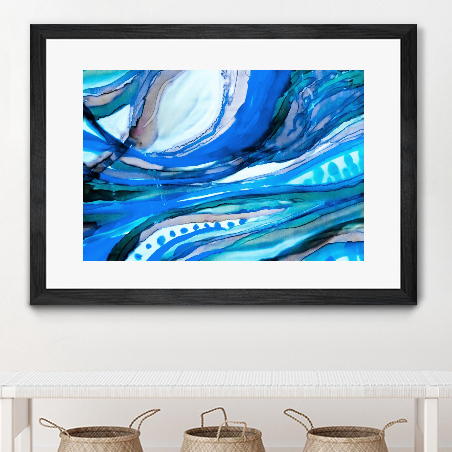 Spa II by Ritika Ghandi on GIANT ART - turquoise abstract