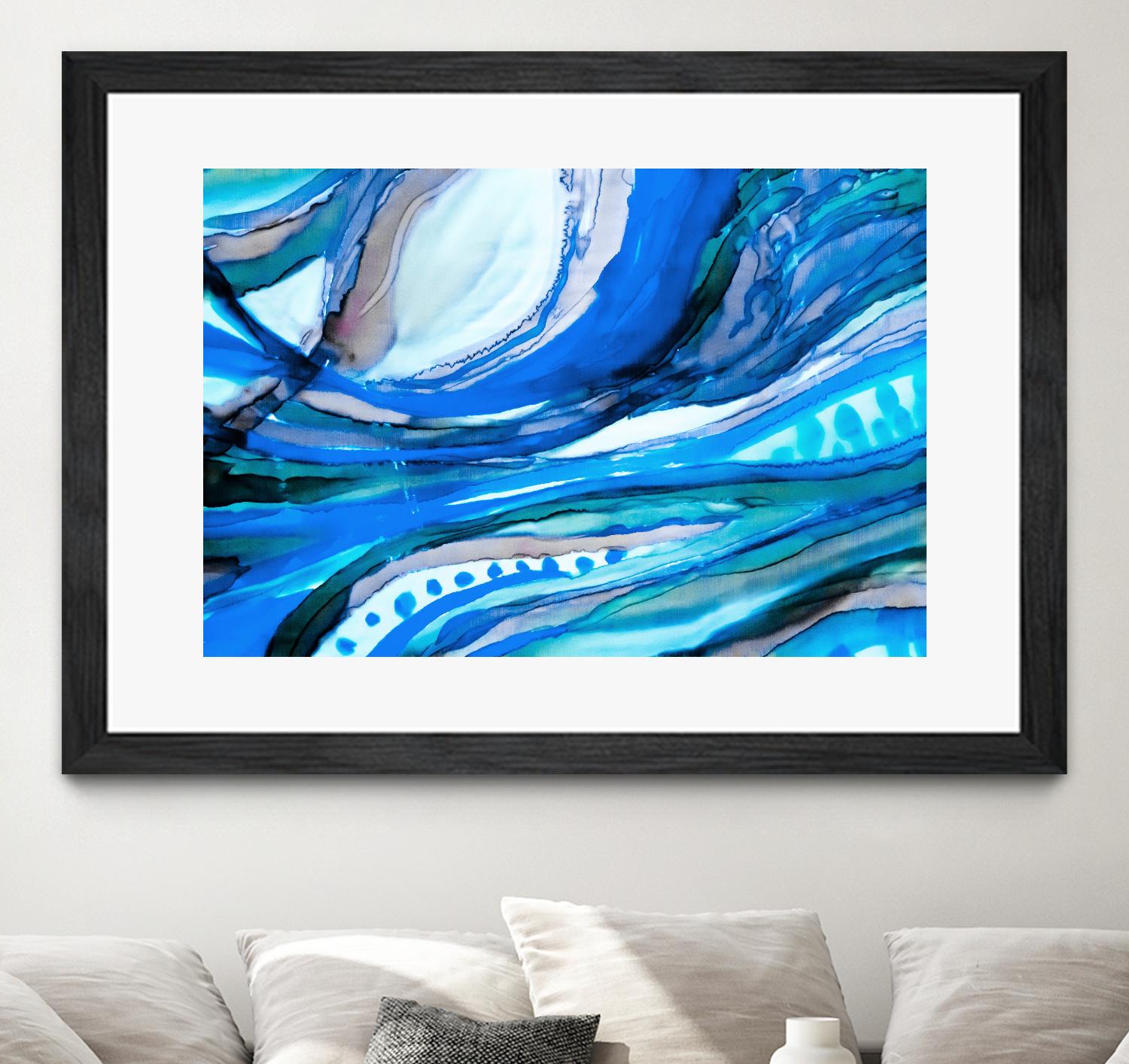 Spa II by Ritika Ghandi on GIANT ART - turquoise abstract