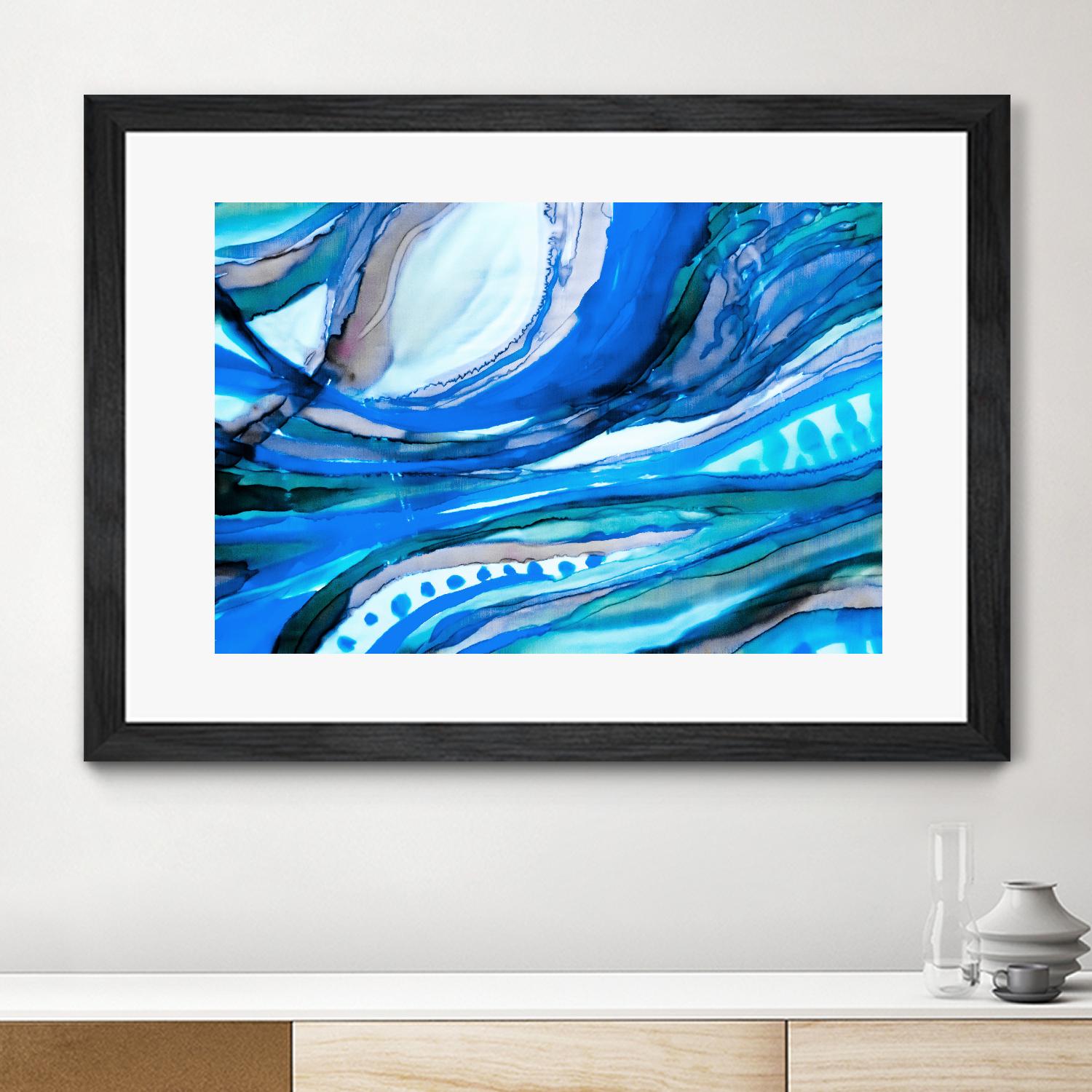 Spa II by Ritika Ghandi on GIANT ART - turquoise abstract