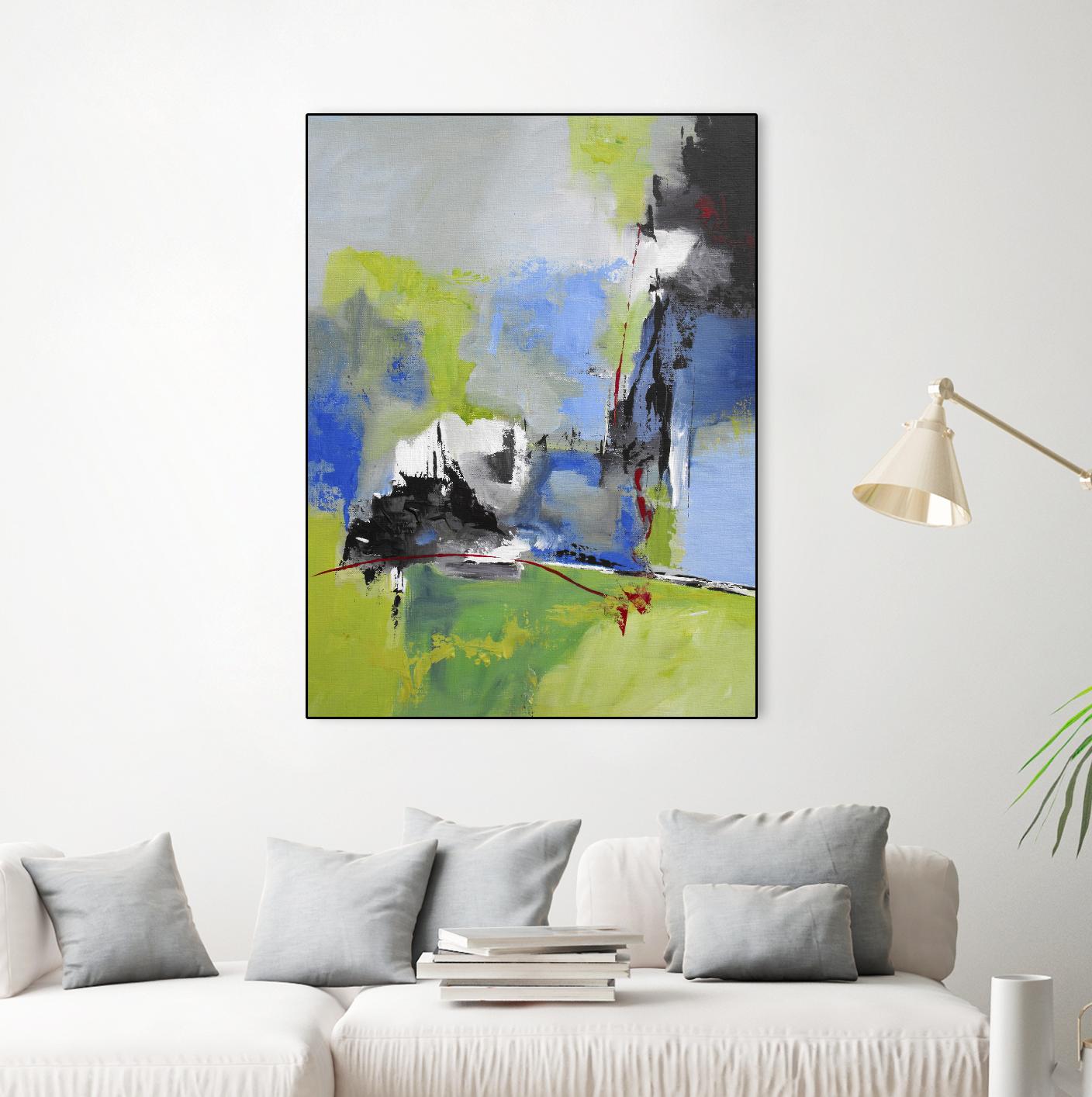 All is not Lost by Ruth Palmer on GIANT ART - blue abstract