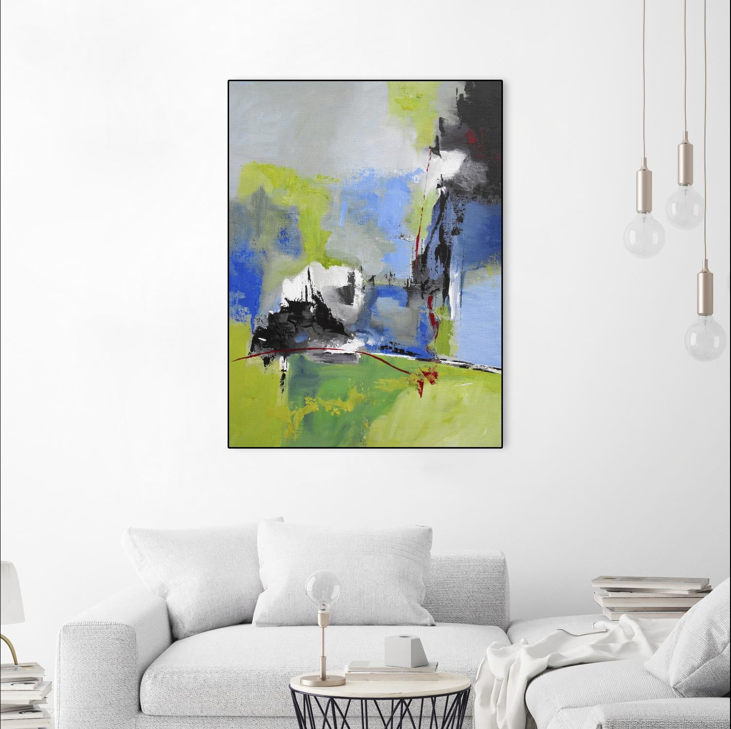 All is not Lost by Ruth Palmer on GIANT ART - blue abstract