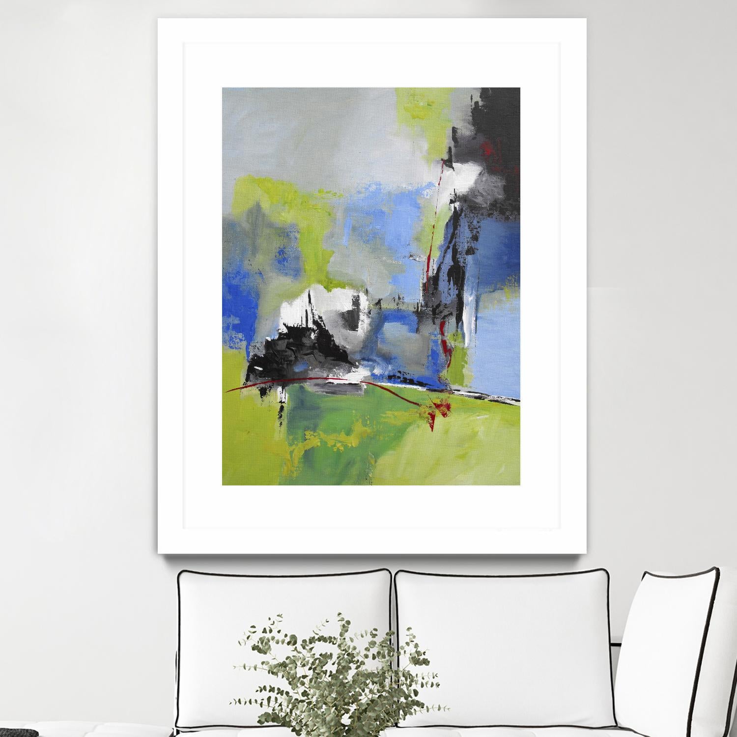 All is not Lost by Ruth Palmer on GIANT ART - green abstract