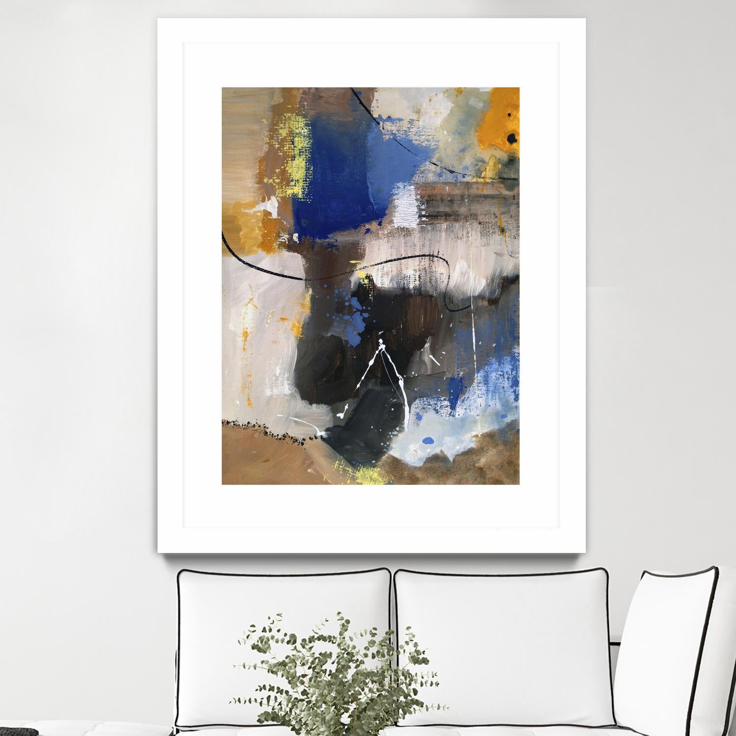 The Day is Near I by Ruth Palmer on GIANT ART - beige abstract