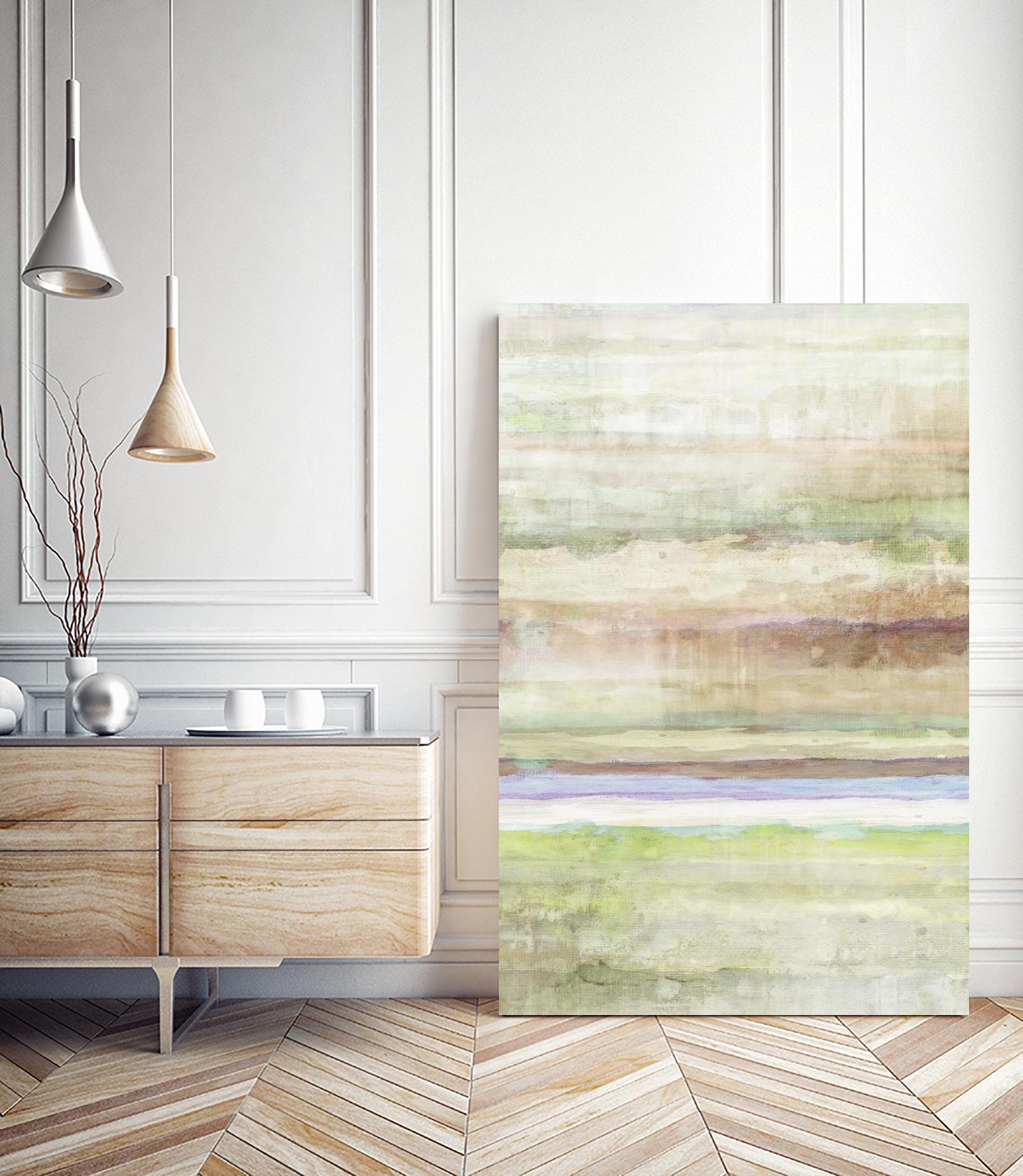 Summer Splash I by Ruth Palmer on GIANT ART - beige abstract