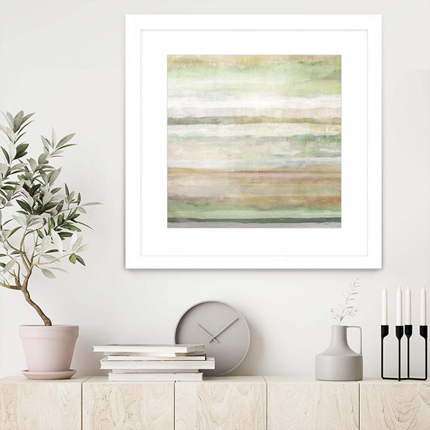 Splash of Summer II by Ruth Palmer on GIANT ART - green abstract