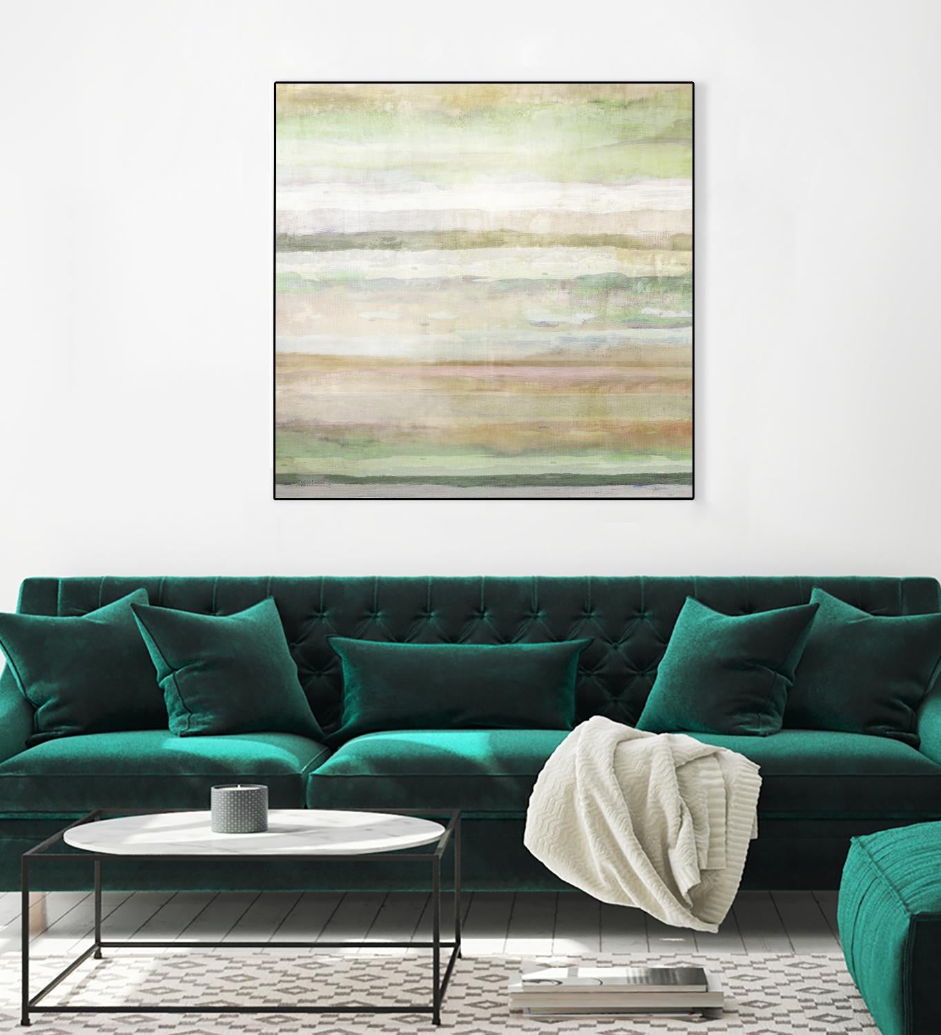 Splash of Summer II by Ruth Palmer on GIANT ART - green abstract