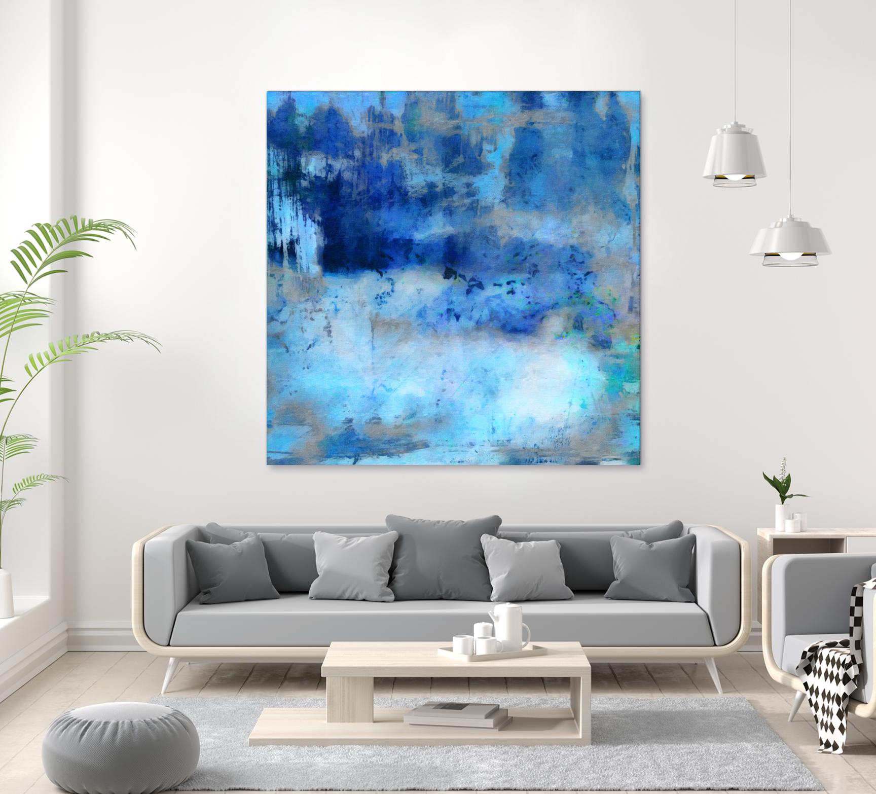 Blue Skies Ahead by Ricki Mountain on GIANT ART - blue abstract