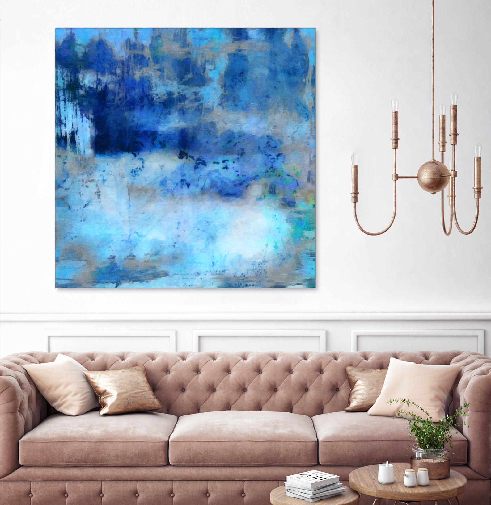 Blue Skies Ahead by Ricki Mountain on GIANT ART - blue abstract