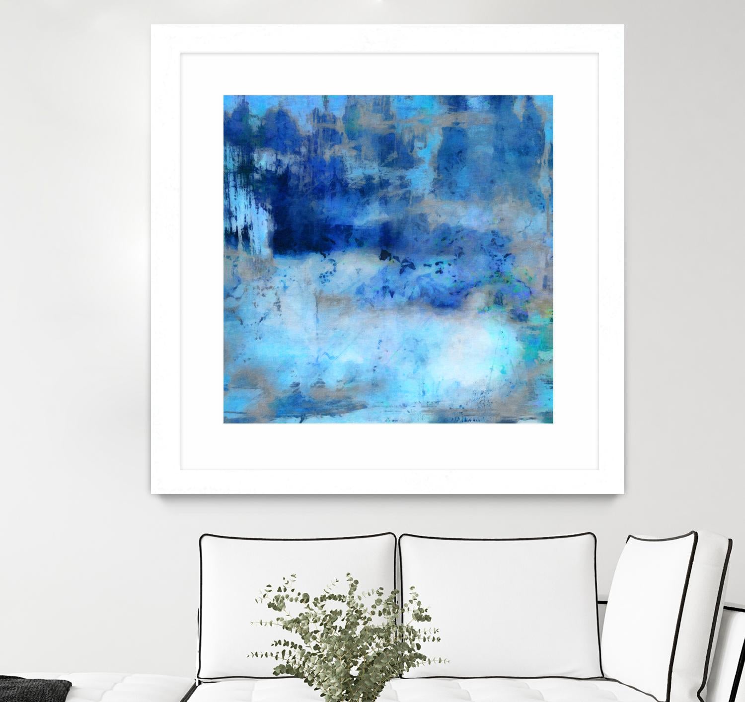Blue Skies Ahead by Ricki Mountain on GIANT ART - blue abstract