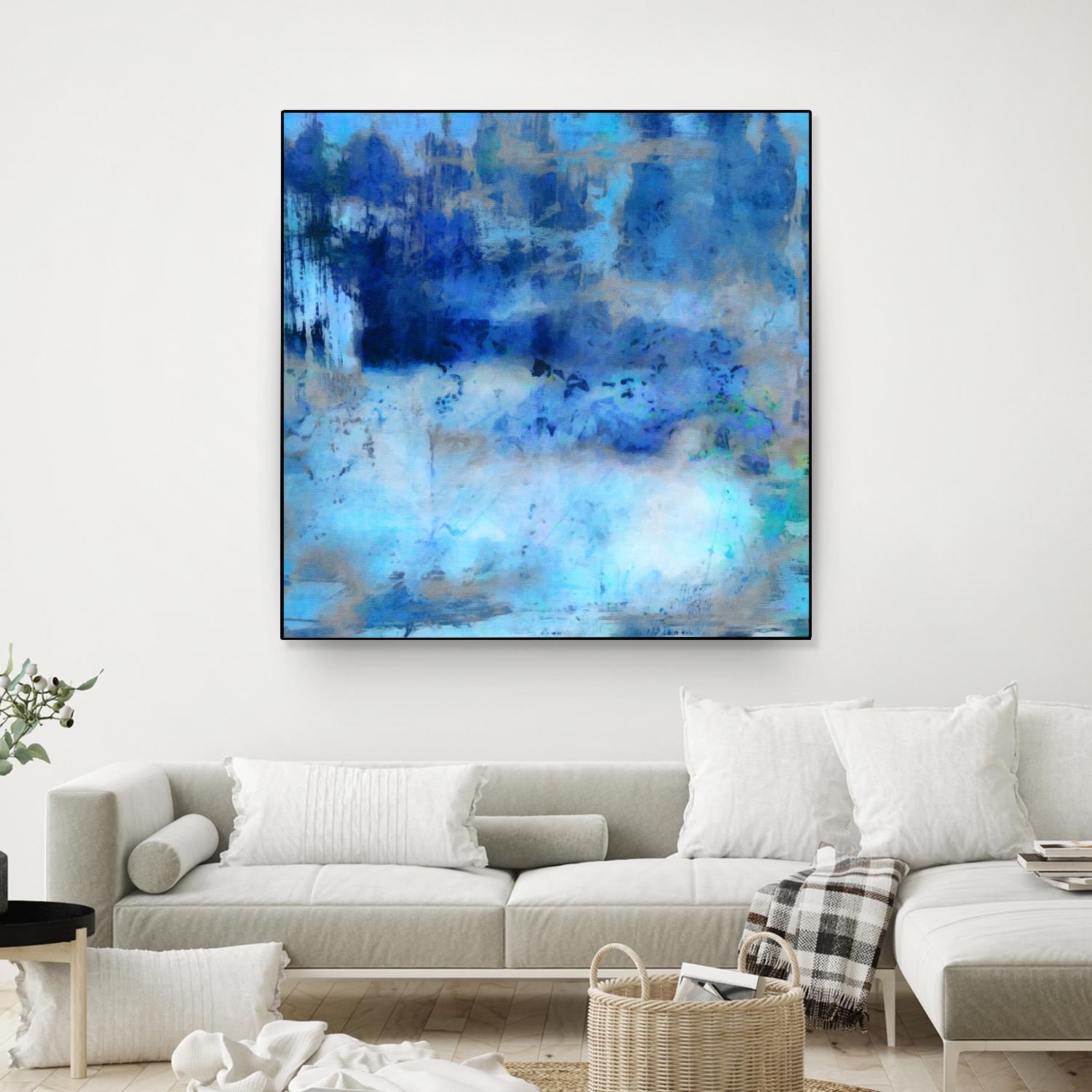 Blue Skies Ahead by Ricki Mountain on GIANT ART - blue abstract