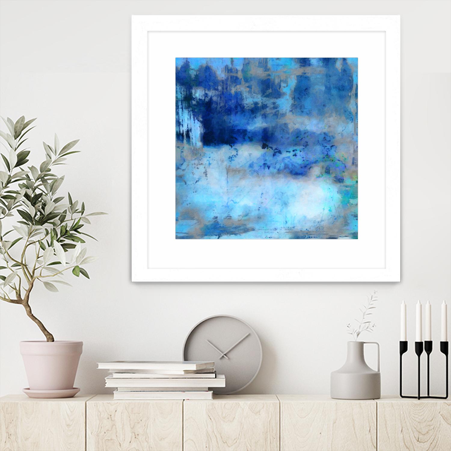 Blue Skies Ahead by Ricki Mountain on GIANT ART - blue abstract