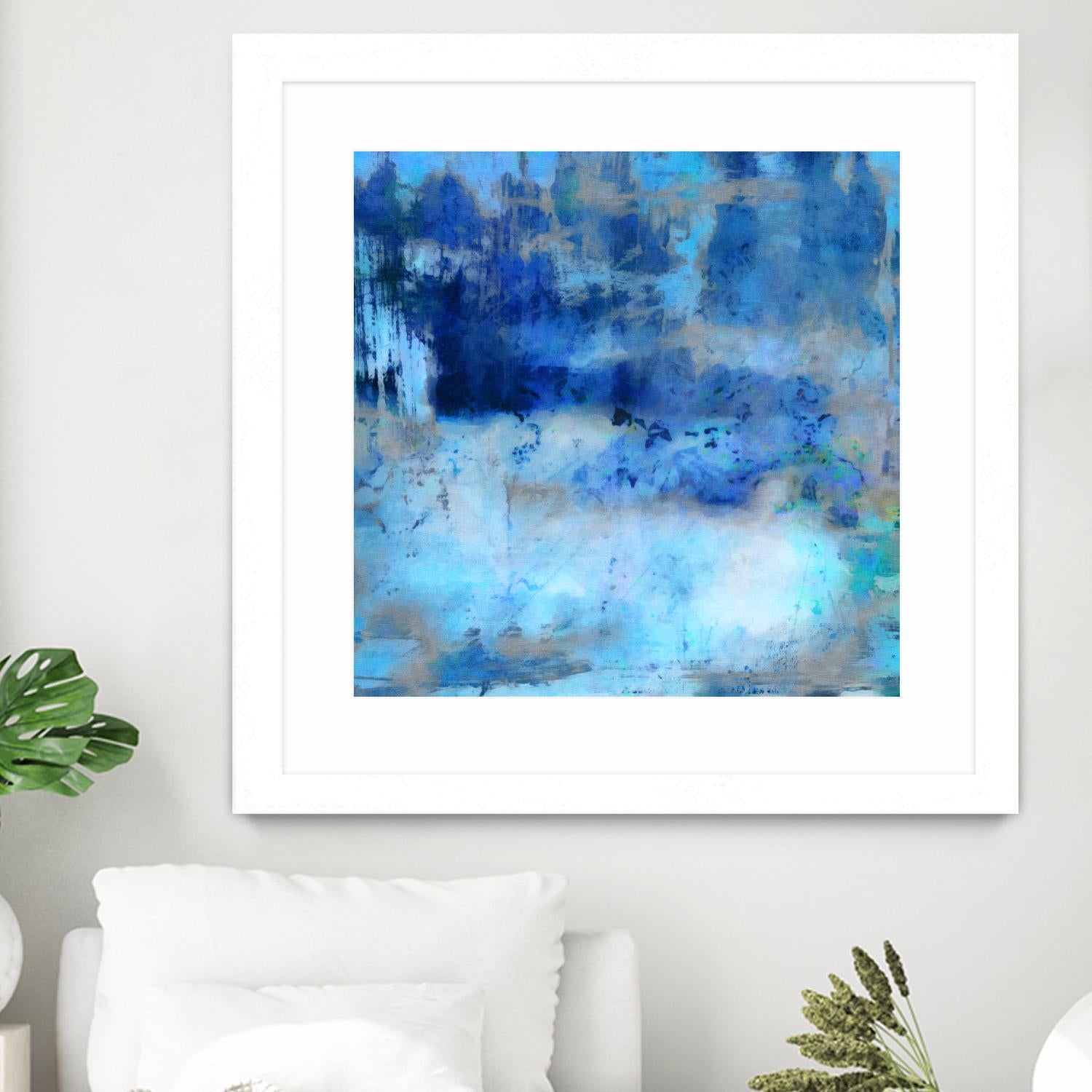 Blue Skies Ahead by Ricki Mountain on GIANT ART - blue abstract