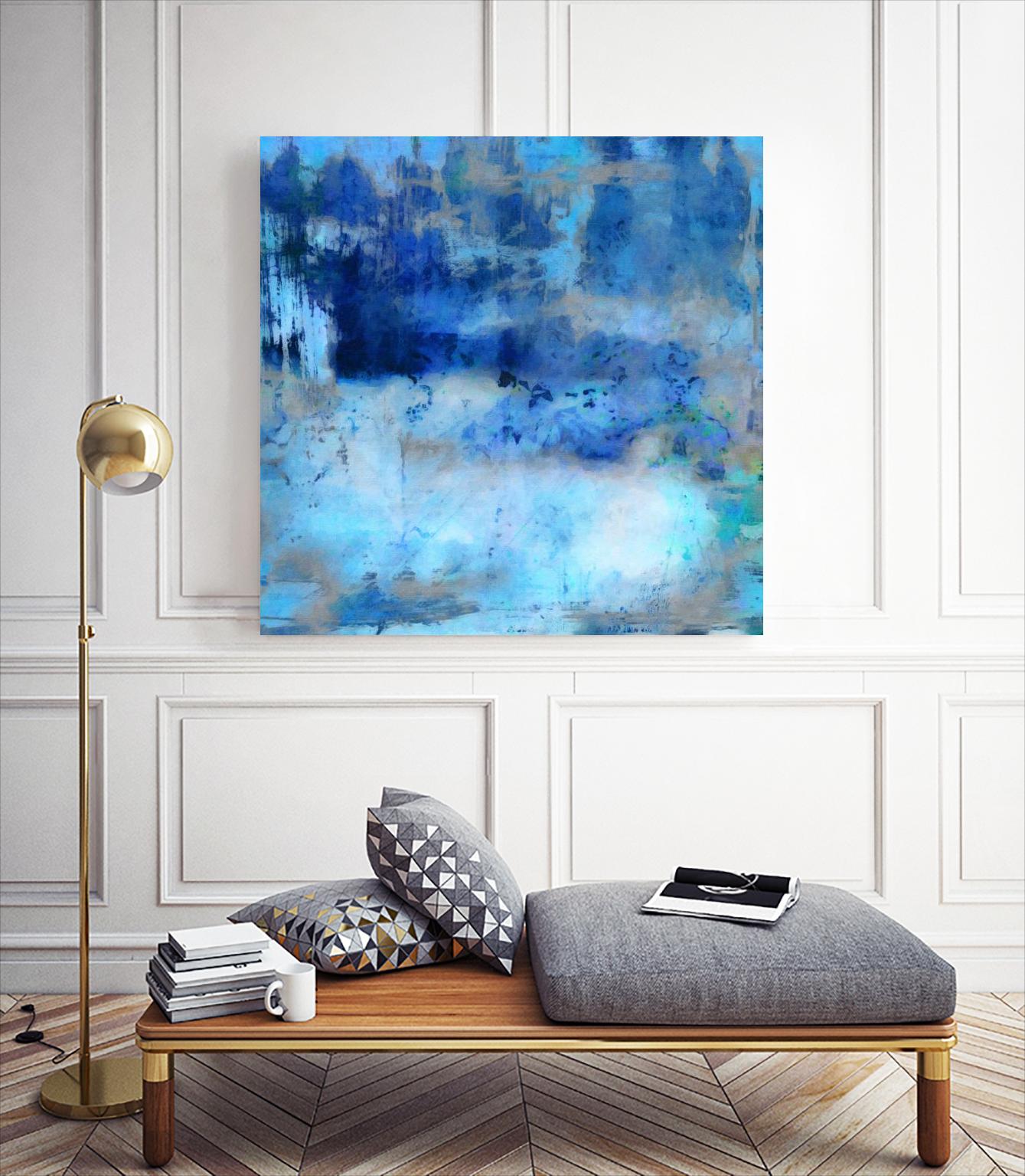Blue Skies Ahead by Ricki Mountain on GIANT ART - blue abstract