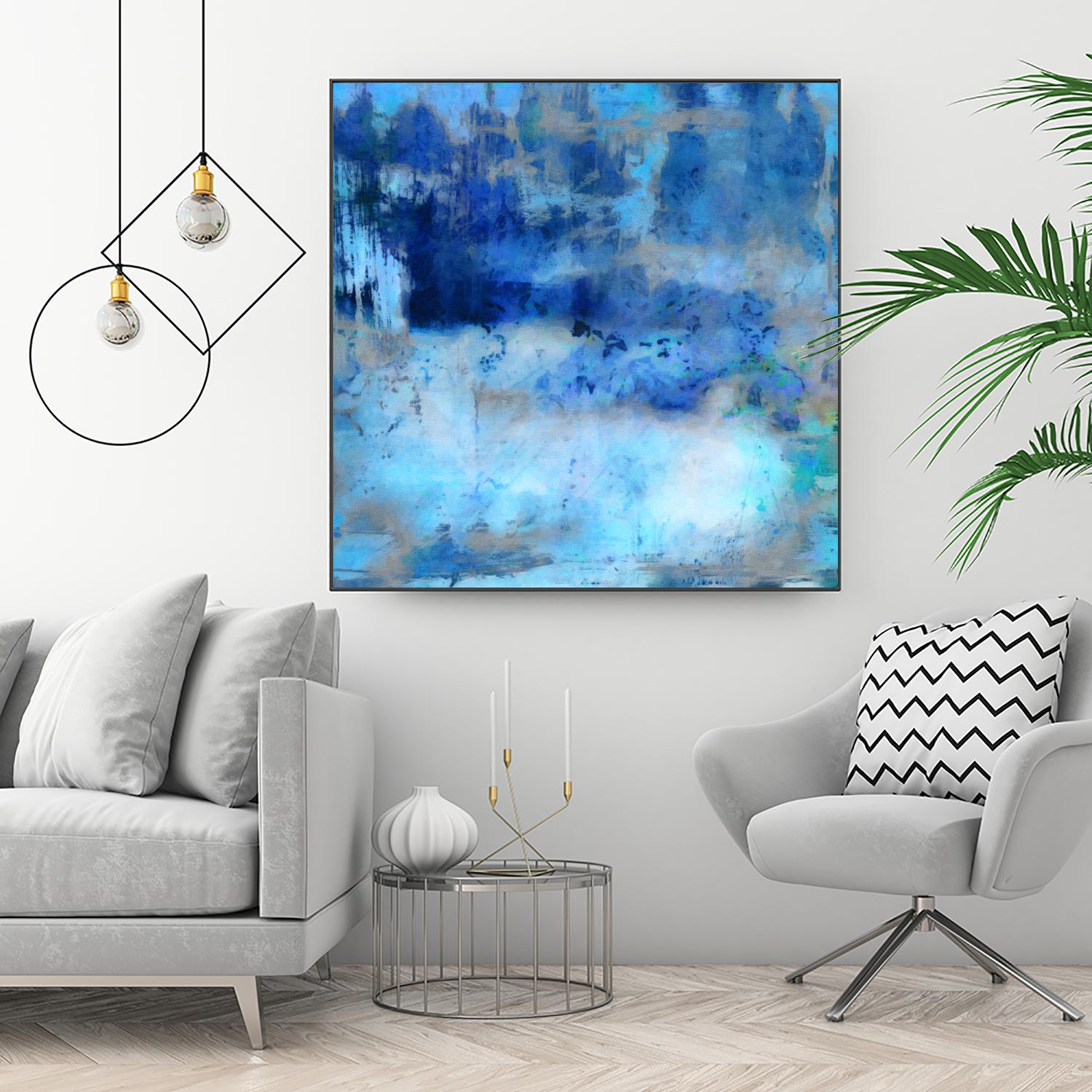 Blue Skies Ahead by Ricki Mountain on GIANT ART - blue abstract
