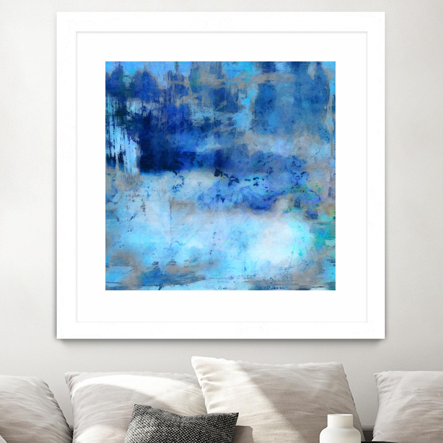 Blue Skies Ahead by Ricki Mountain on GIANT ART - blue abstract