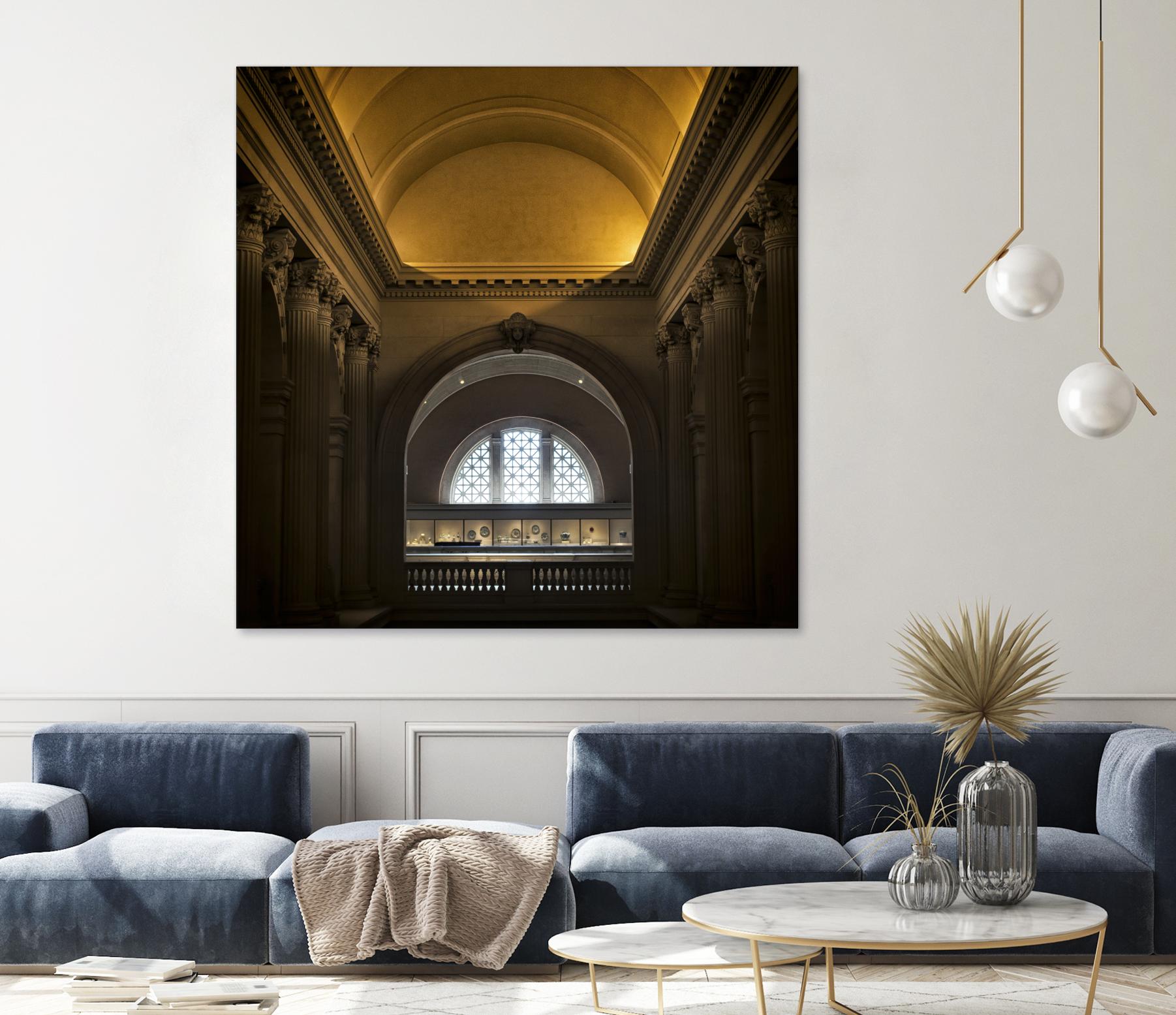 Museum I by Robert Schenck on GIANT ART - brown architectural