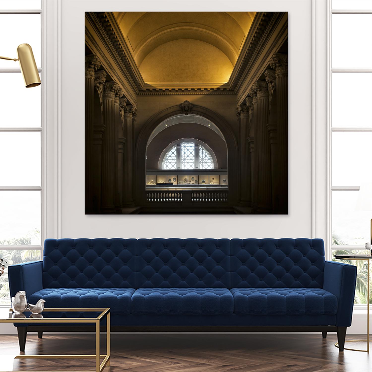 Museum I by Robert Schenck on GIANT ART - brown architectural