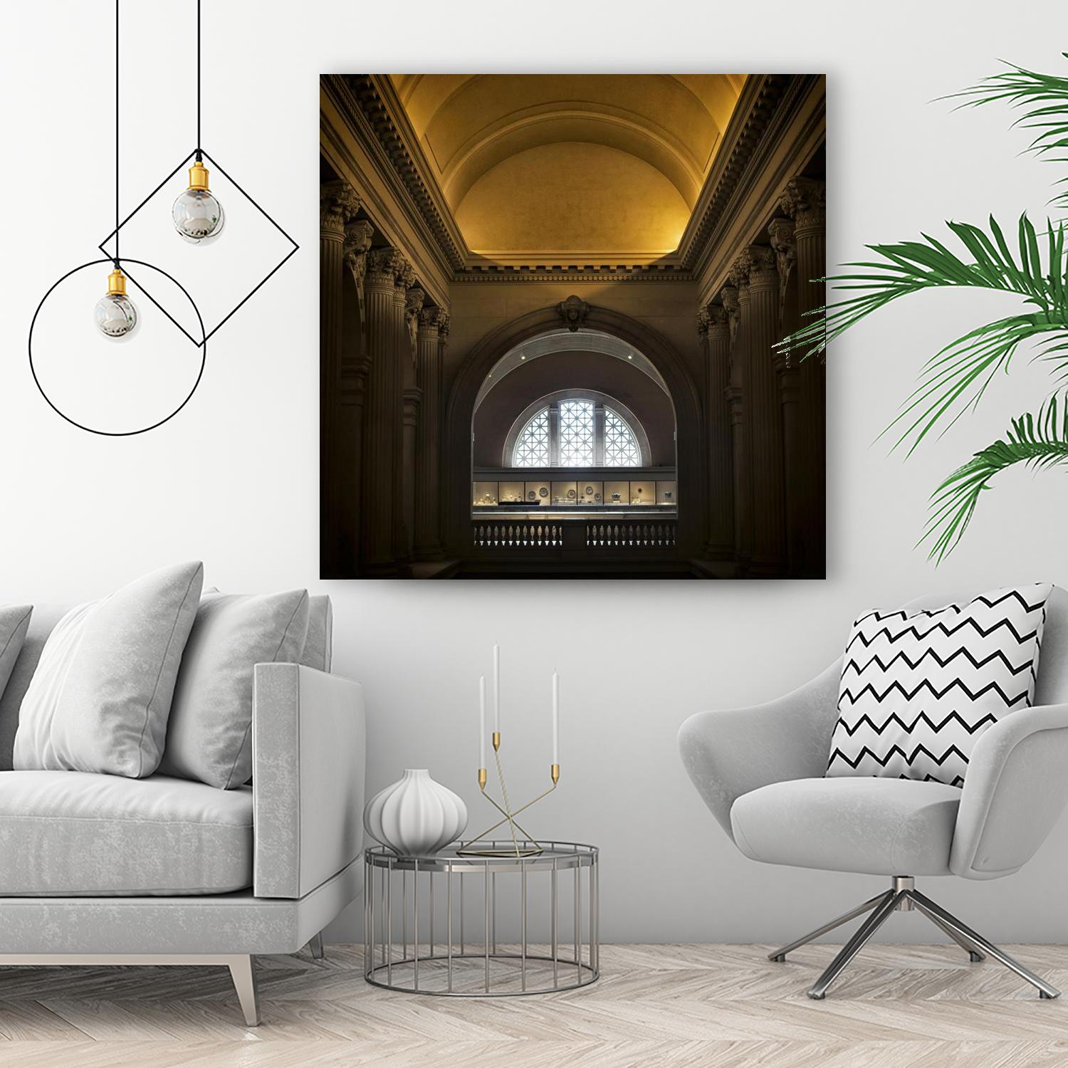 Museum I by Robert Schenck on GIANT ART - brown architectural