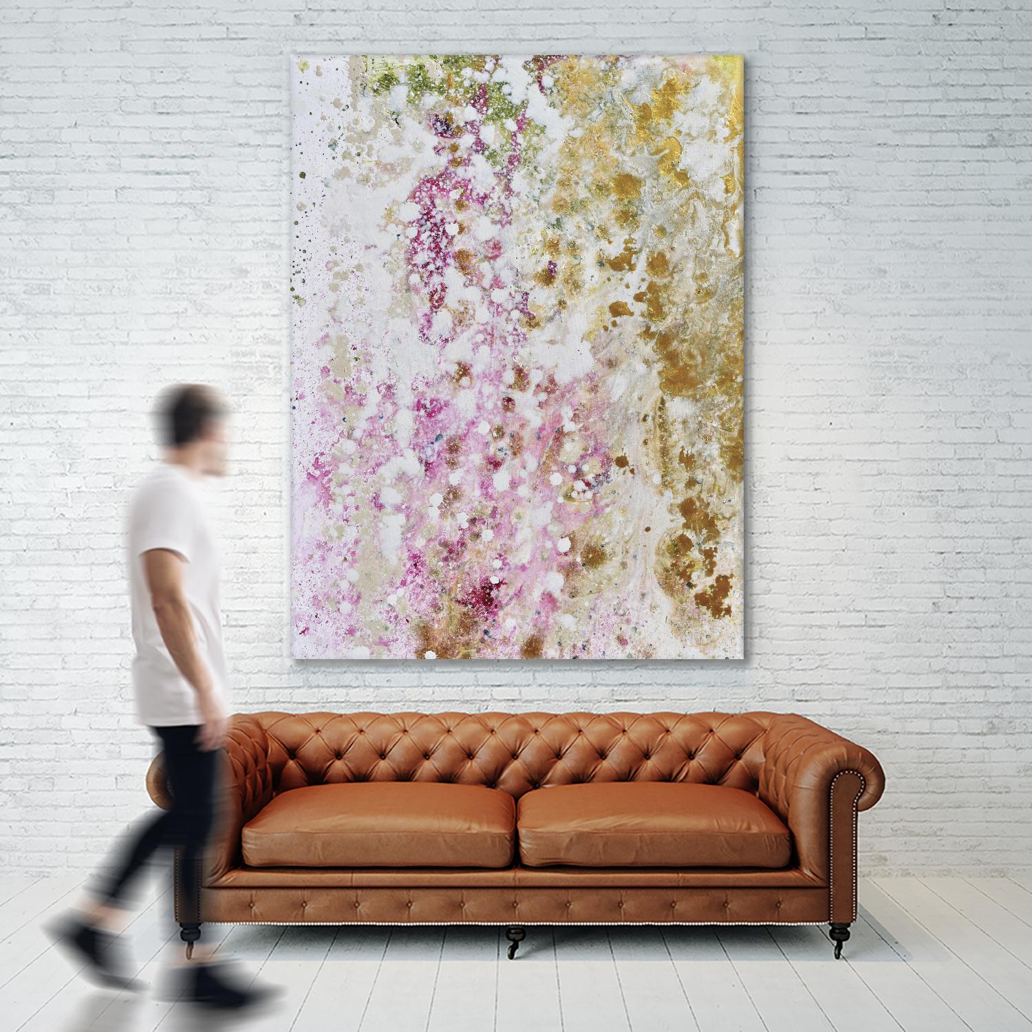 Pink Modern II by Michelle Rivera on GIANT ART - pink abstract