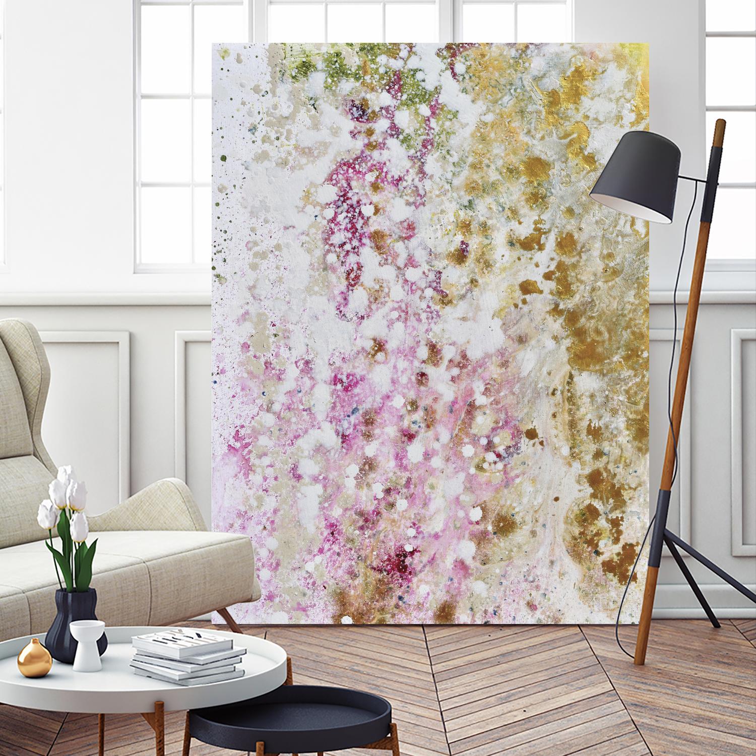 Pink Modern II by Michelle Rivera on GIANT ART - pink abstract