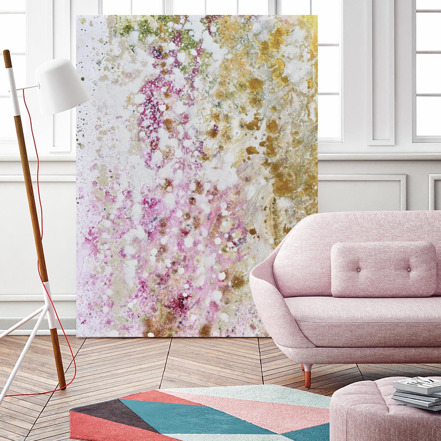 Pink Modern II by Michelle Rivera on GIANT ART - pink abstract