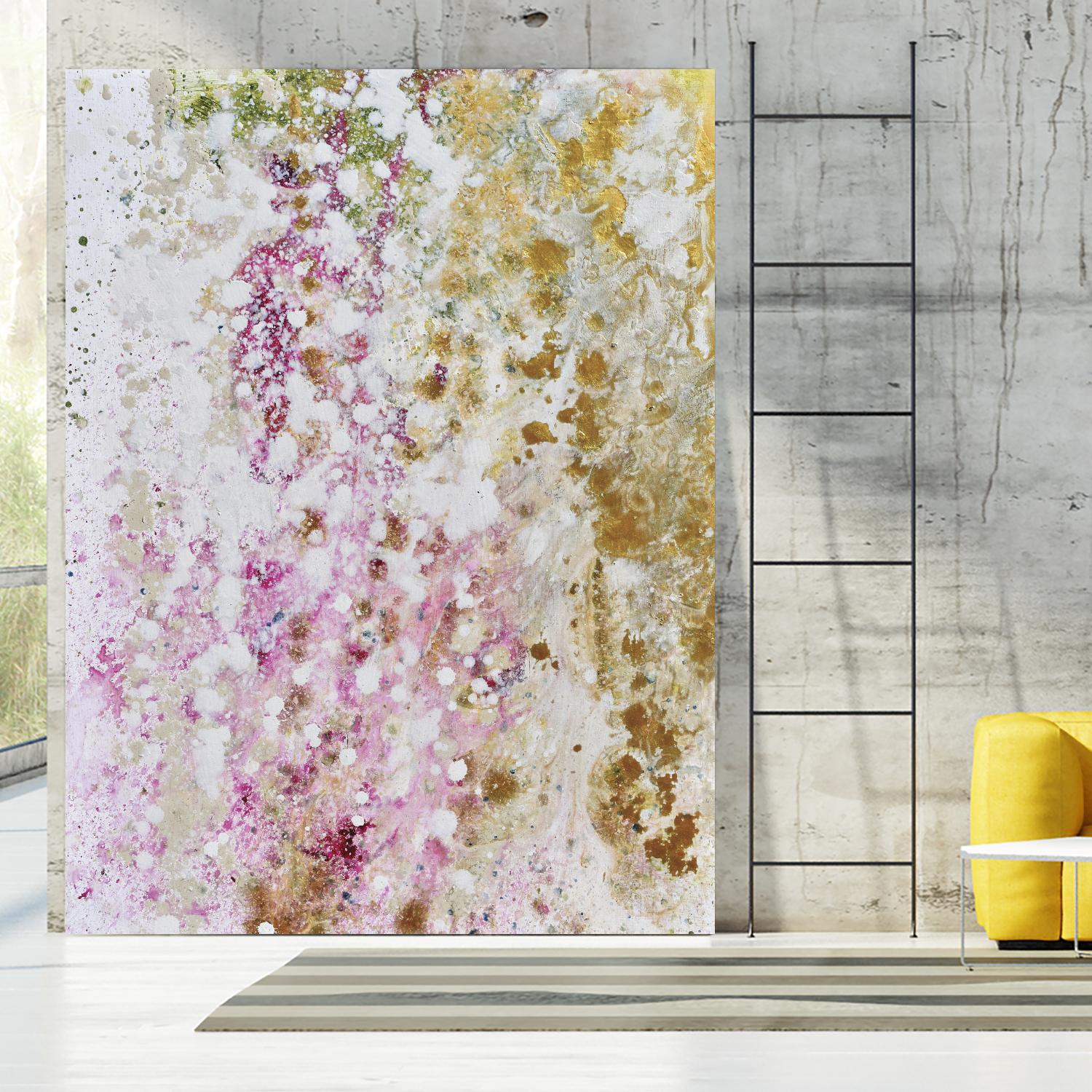 Pink Modern II by Michelle Rivera on GIANT ART - pink abstract