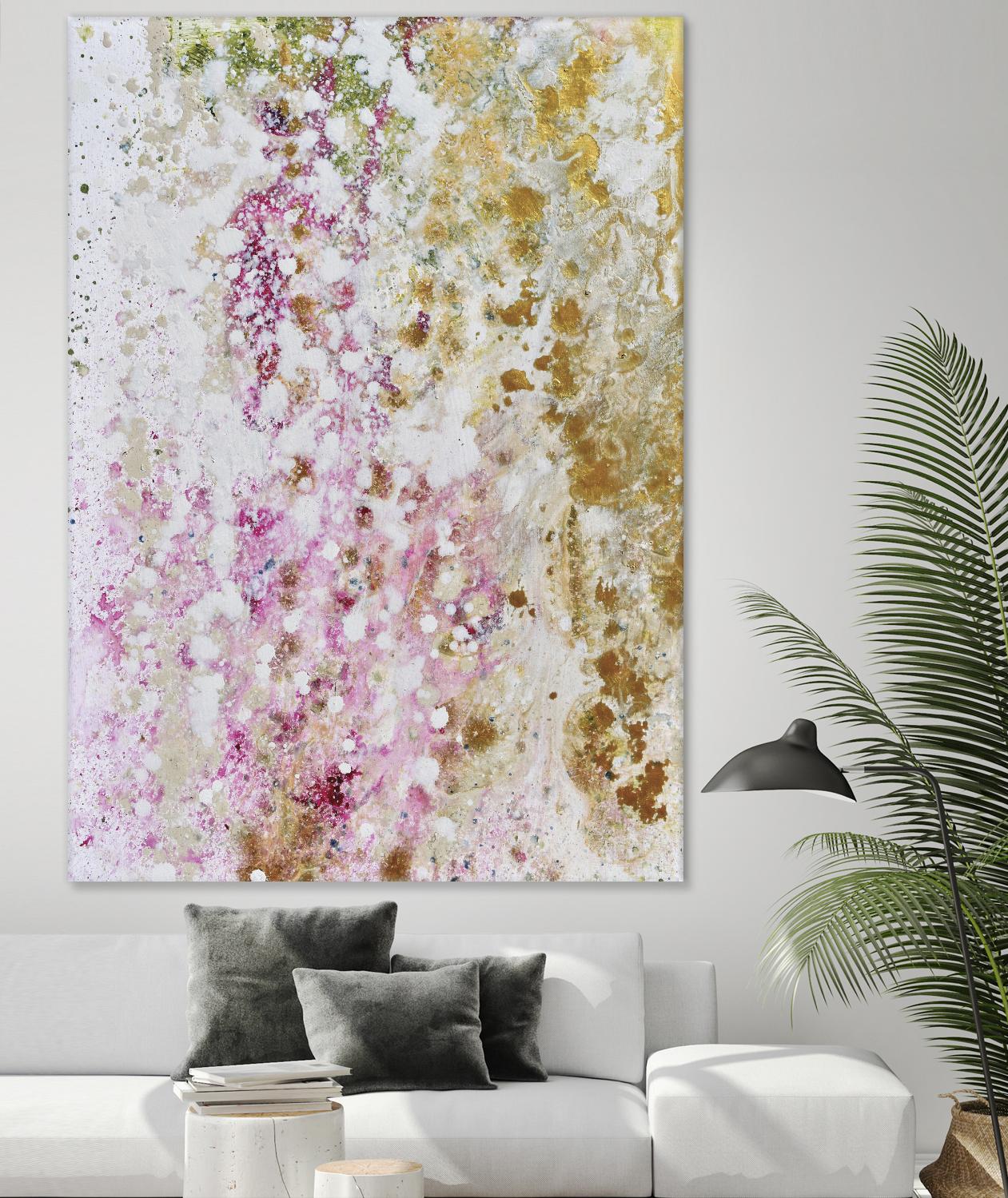 Pink Modern II by Michelle Rivera on GIANT ART - pink abstract