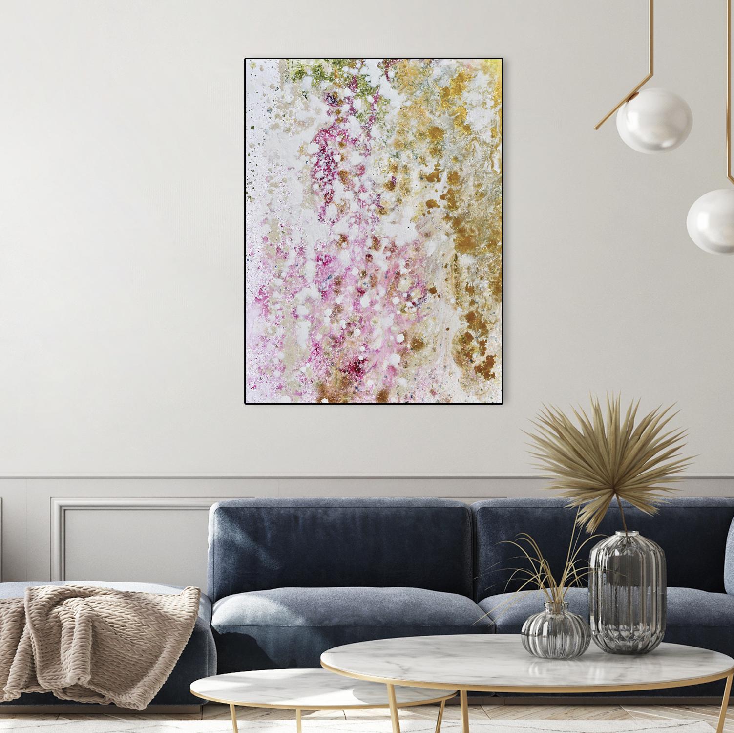 Pink Modern II by Michelle Rivera on GIANT ART - pink abstract