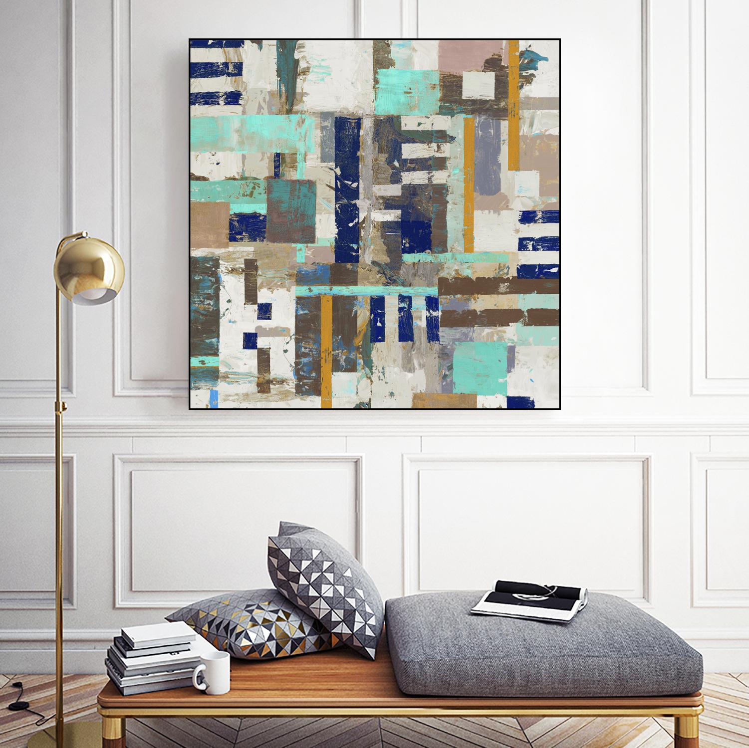 Acres I by Edward Selkirk on GIANT ART - blue abstract