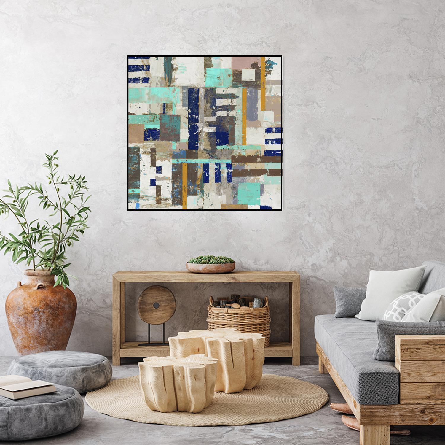 Acres I by Edward Selkirk on GIANT ART - blue abstract