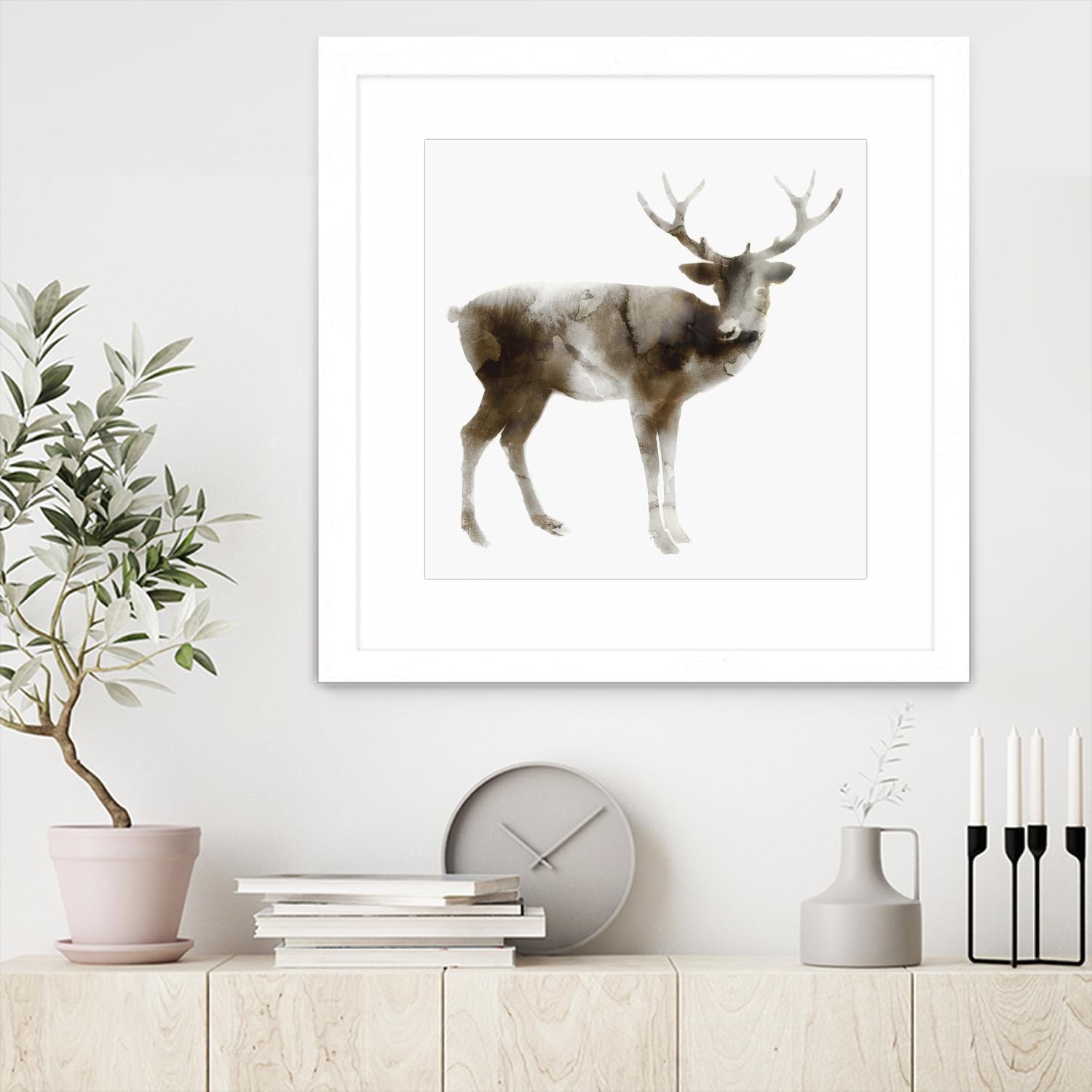 Stag by Edward Selkirk on GIANT ART - brown animals